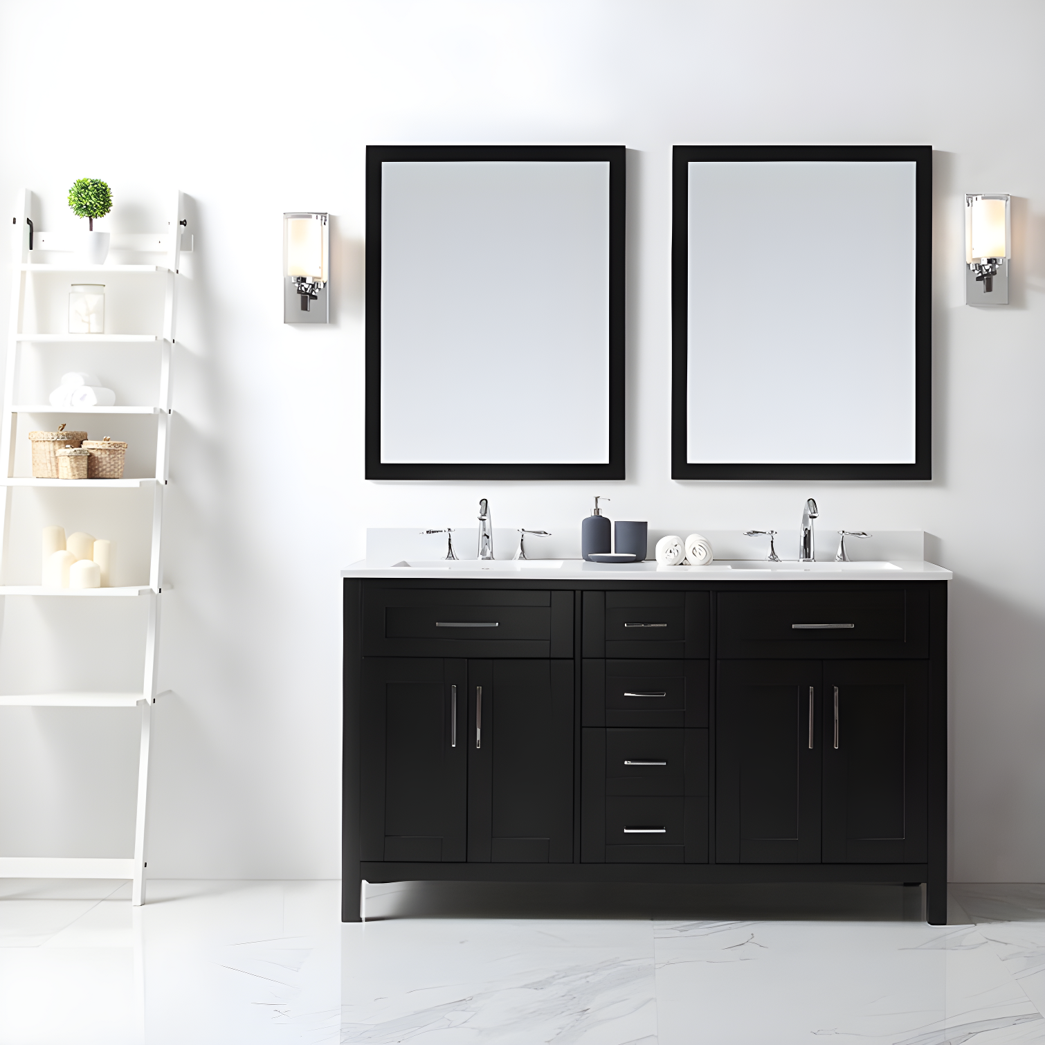 OVE Decors Tahoe 60" Double Bathroom Vanity