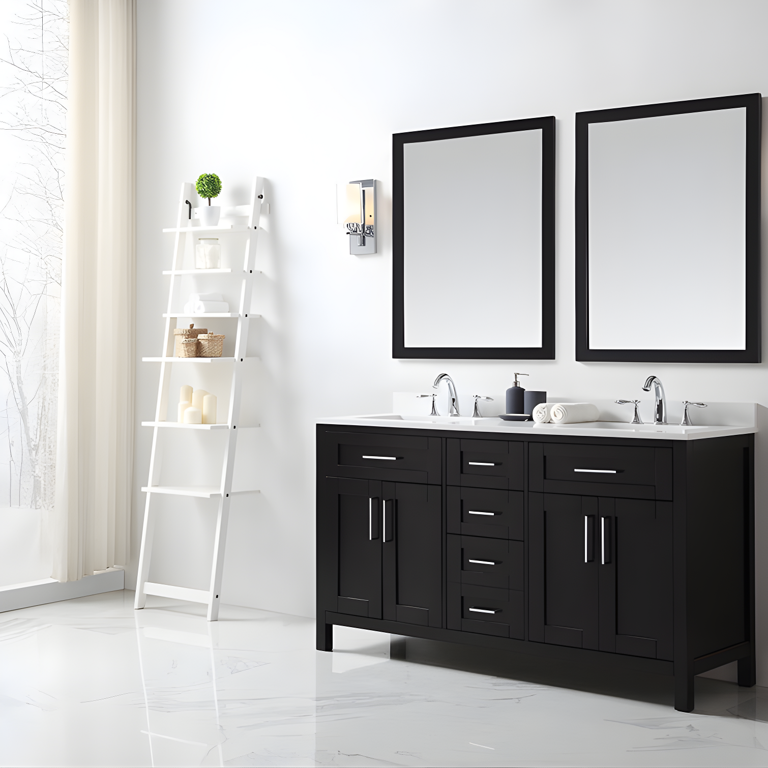 OVE Decors Tahoe 60" Double Bathroom Vanity