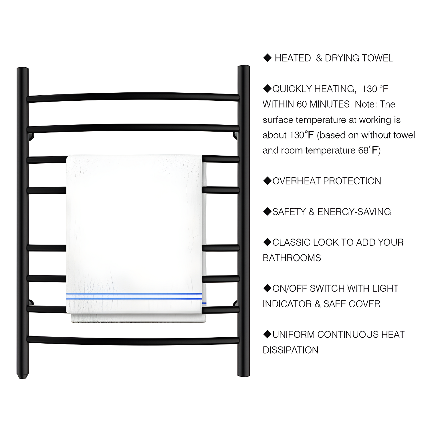 Curved Towel Rail Towel Warmer