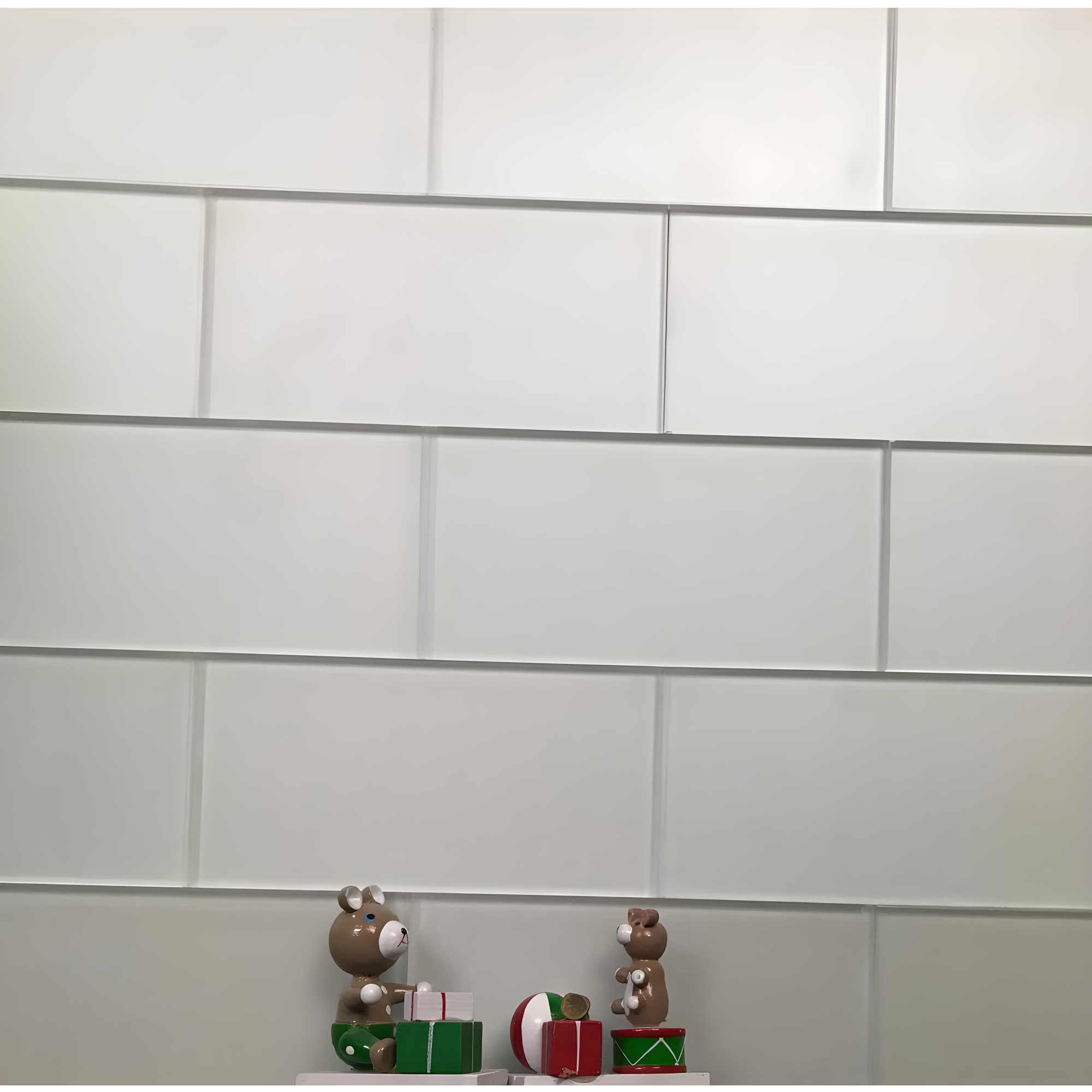 Forever Matte 3 in. x 6 in. Diamond Grade Glass Straight Edge Subway Decorative Kitchen & Bathroom Wall Tile