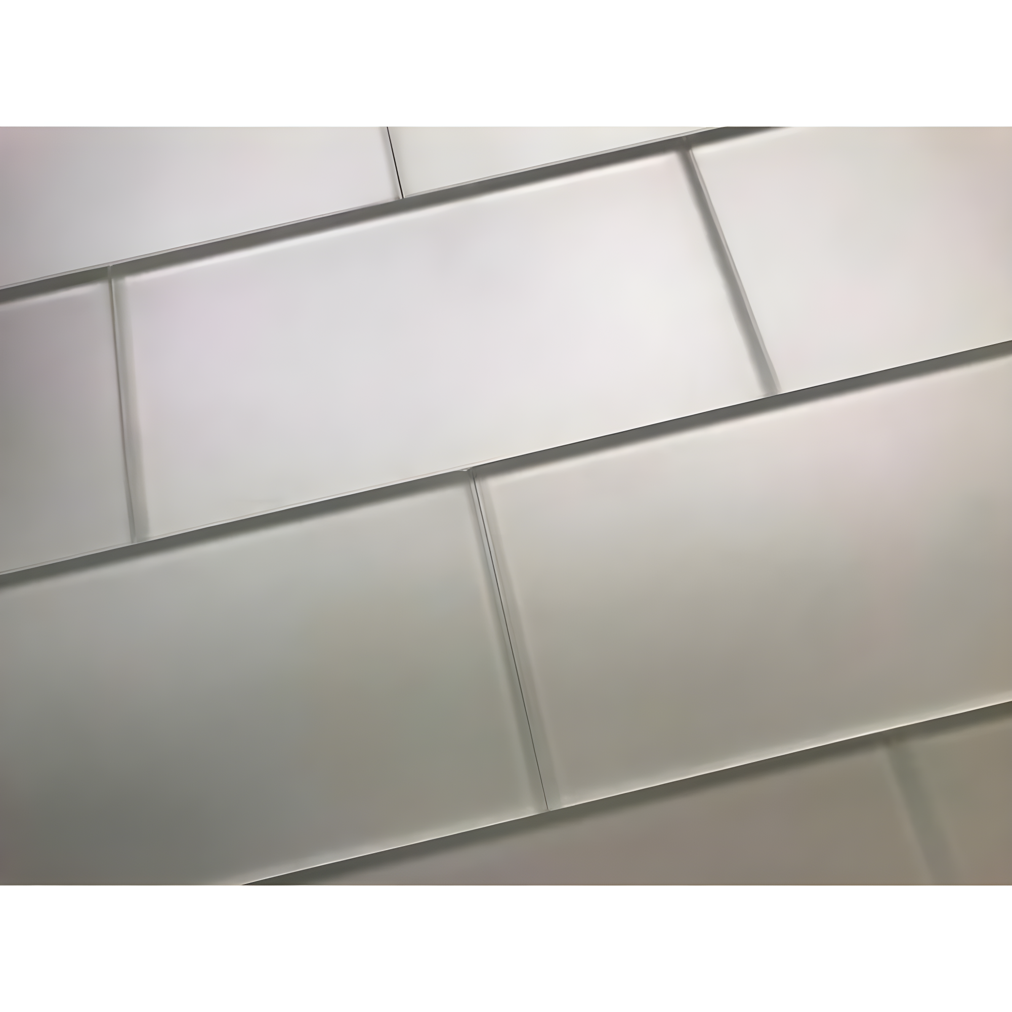 Forever Matte 3 in. x 6 in. Diamond Grade Glass Straight Edge Subway Decorative Kitchen & Bathroom Wall Tile