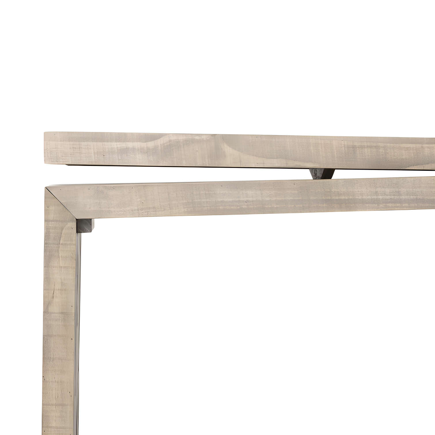 Weathered Wheat Reclaimed Pine Console Table with Storage
