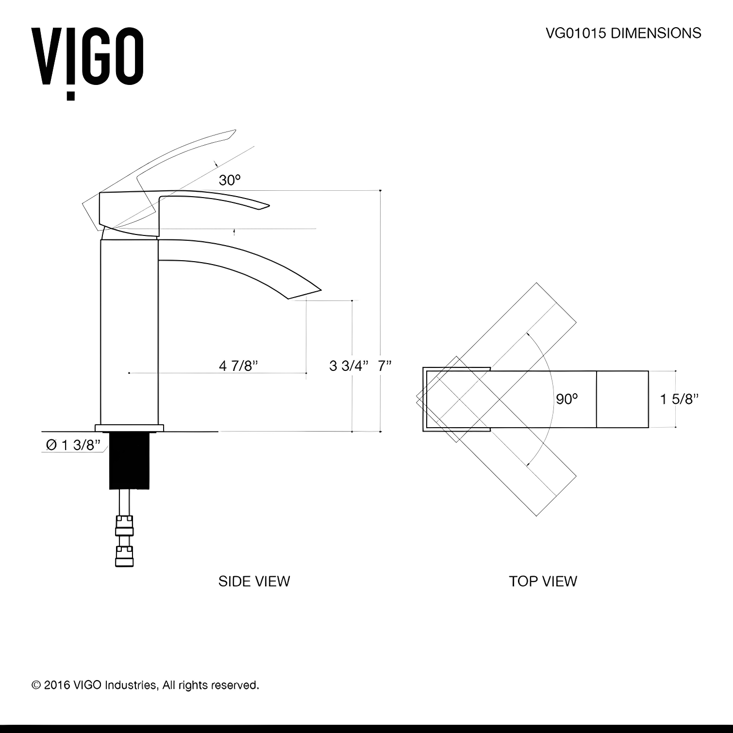 Satro 7" H Single Handle Single Hole Bathroom Faucet