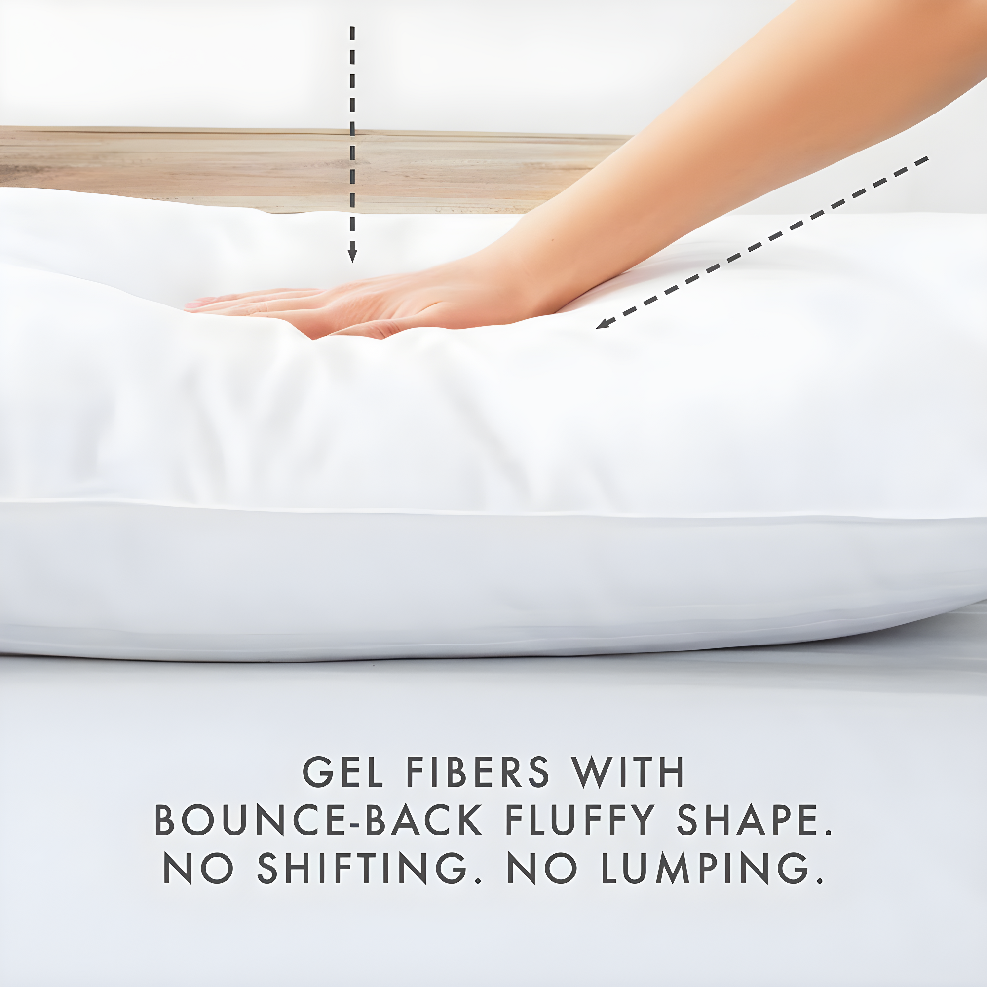 Ienjoy Home 2 -Pack King Medium Gel memory foam Bed Pillow