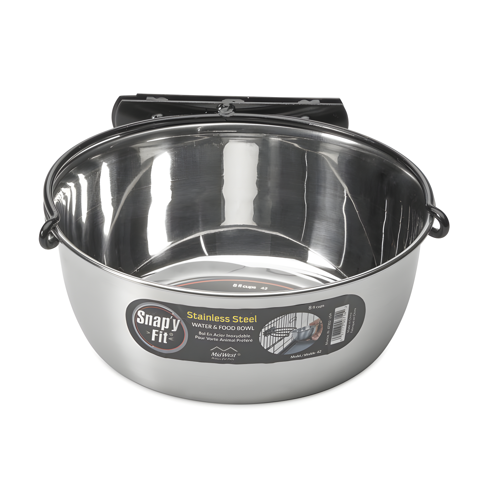 Midwest Homes For Pets MidWest Homes for Pets Snap'y Fit Stainless Steel Food Bowl / Pet Bowl