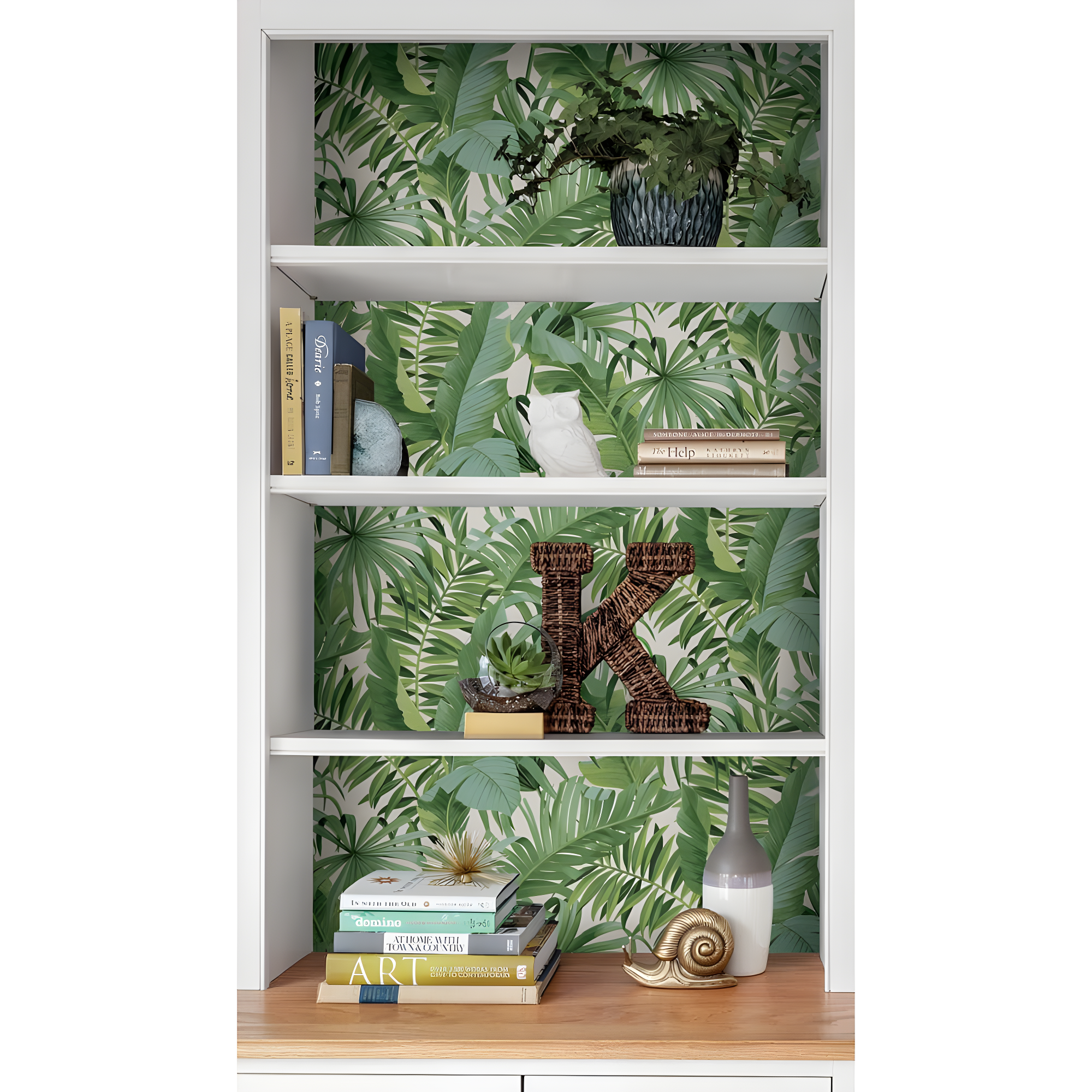 NuWallpaper Maui Vinyl Peel And Stick Wallpaper, 216-in by 20.5-in, 30.75 sq. ft.