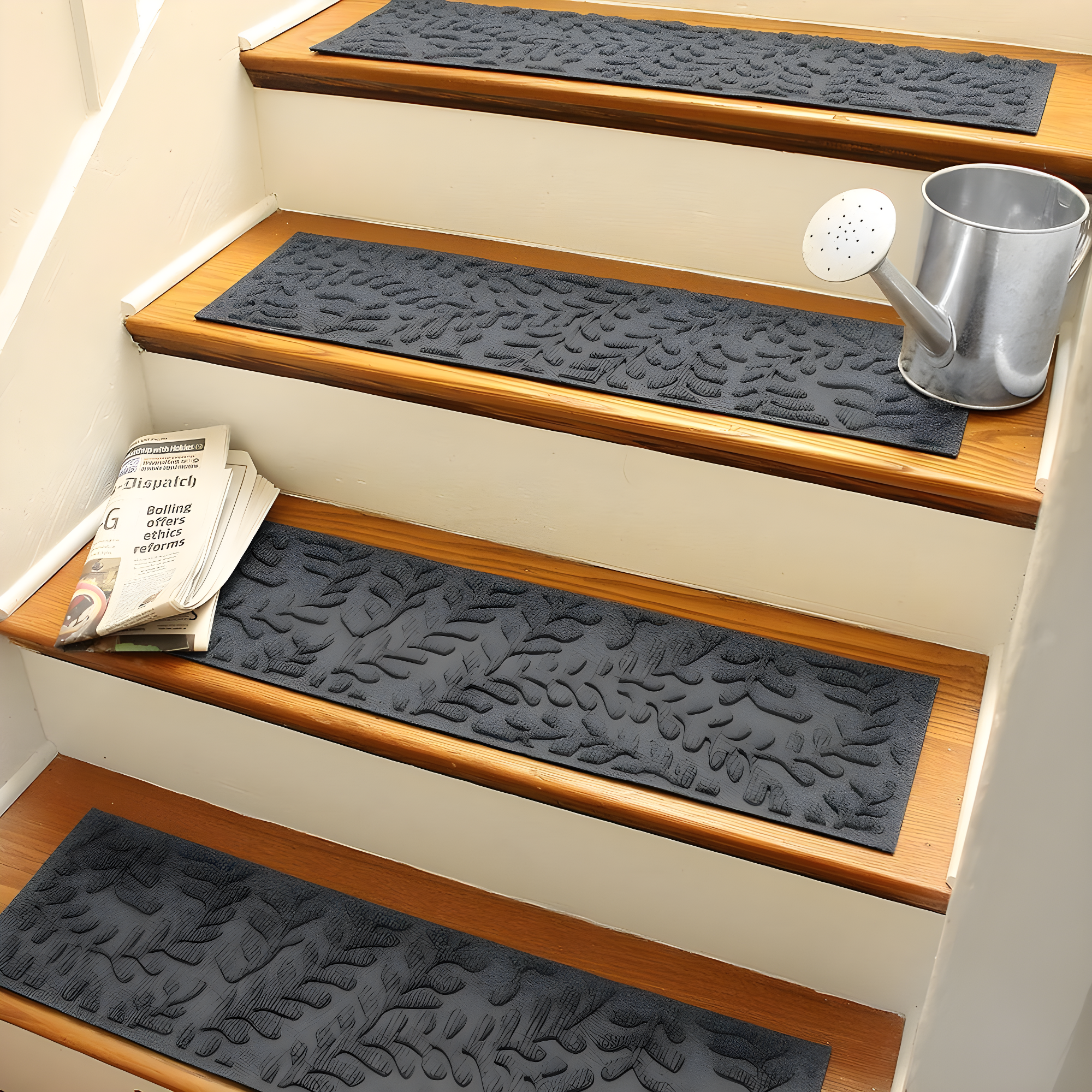 WaterHog Boxwood 8.5" x 30" Indoor Outdoor Stair Treads