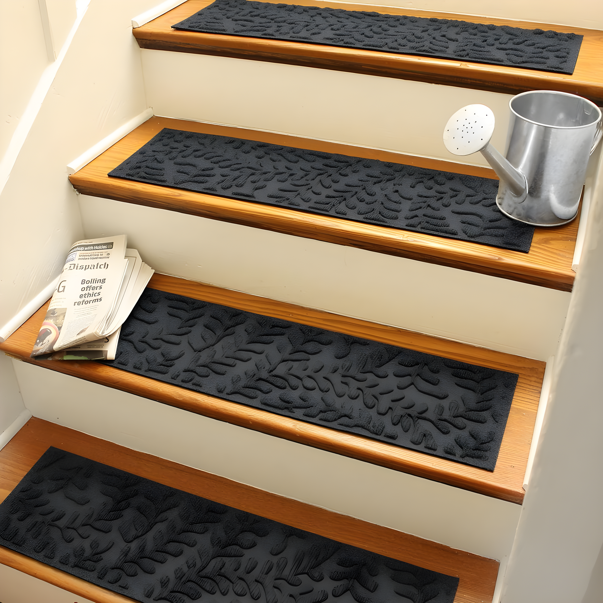 WaterHog Boxwood 8.5" x 30" Indoor Outdoor Stair Treads