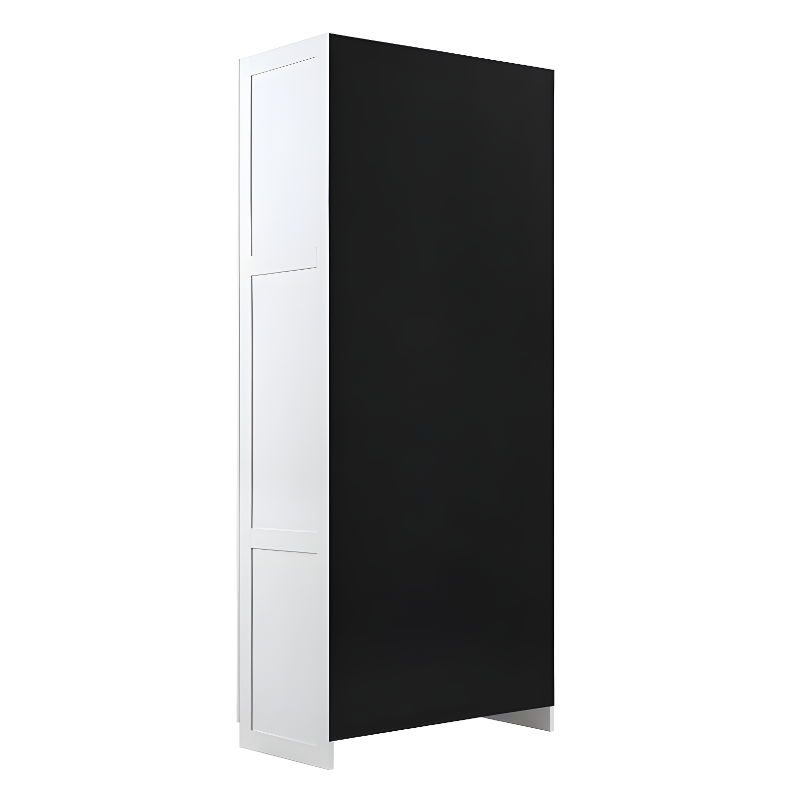 Hopkins Modern 4 Shelf Storage Closet White - Manhattan Comfort: MDF, European Hinge, Anti-Tip
