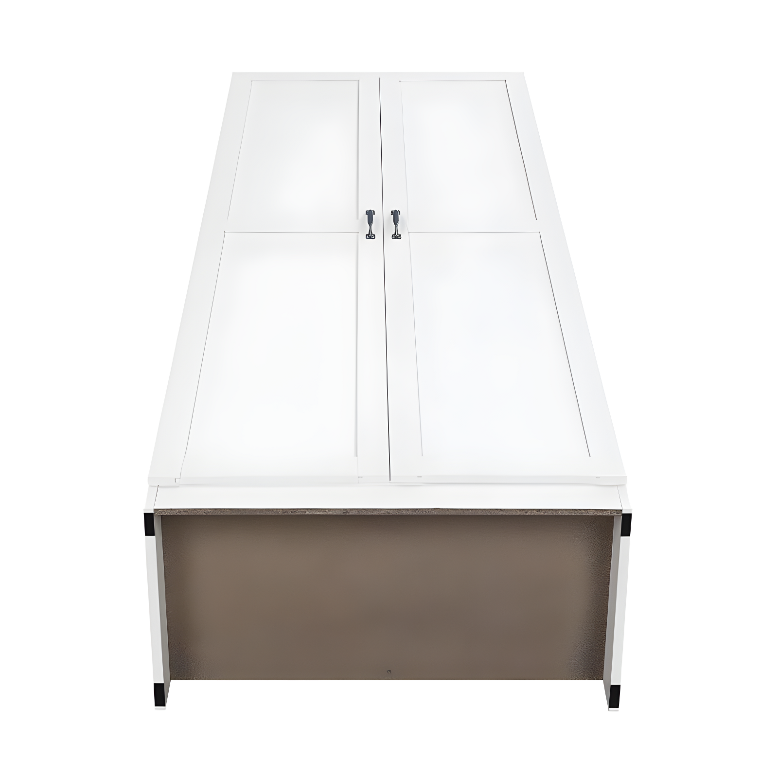Hopkins Modern 4 Shelf Storage Closet White - Manhattan Comfort: MDF, European Hinge, Anti-Tip