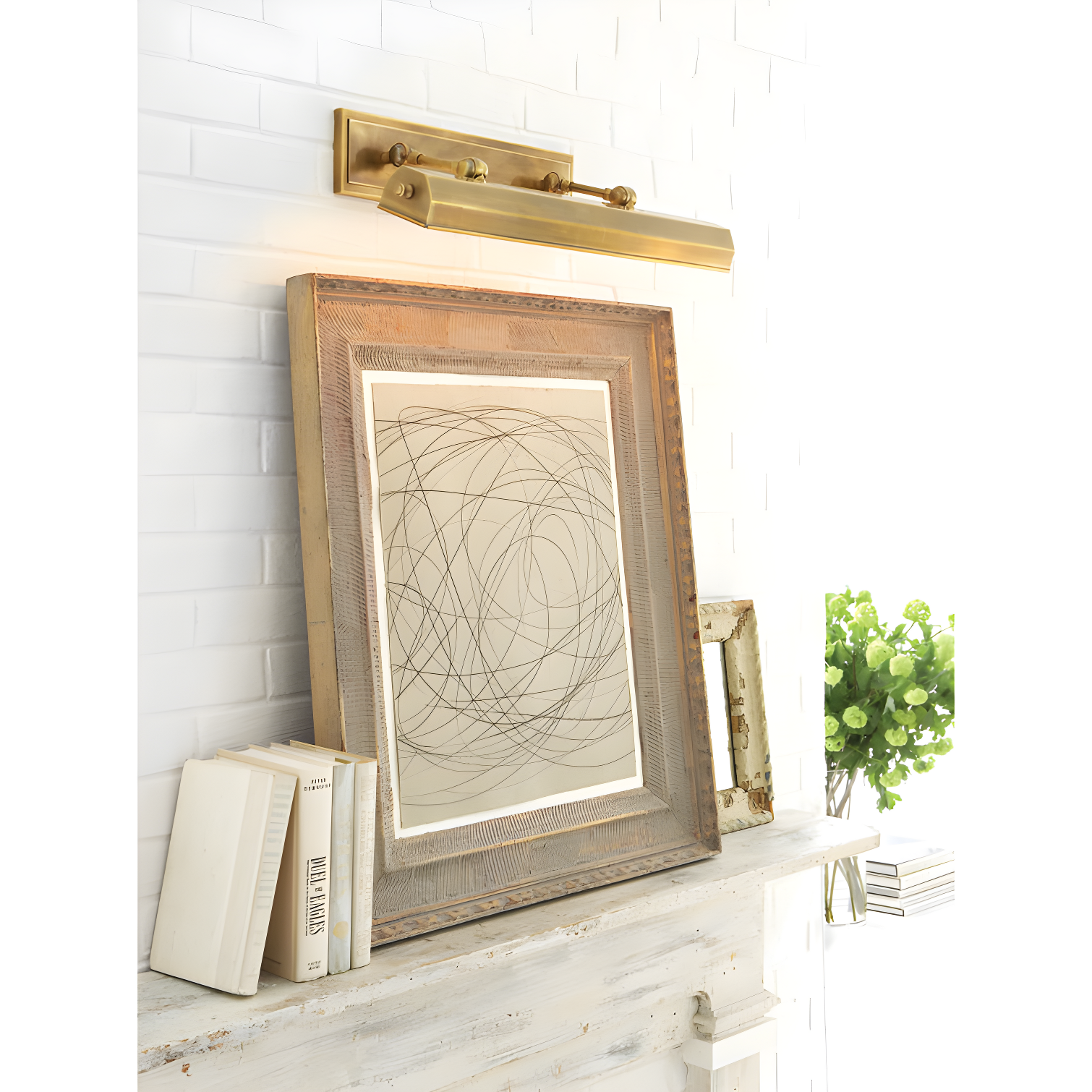 Antique Brass 24-Inch LED Wall Mounted Picture Light