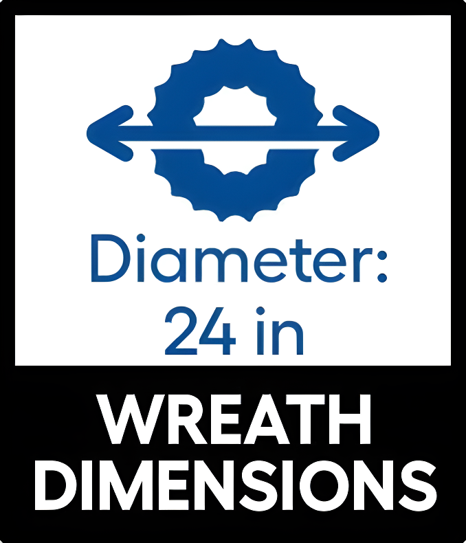 Jetlink Crafts Wreath Lighted Polyester 24'' Wreath