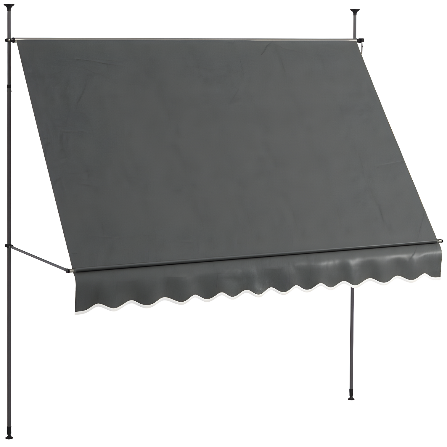 Outsunny D Polyester Cover Retractable Patio Awning