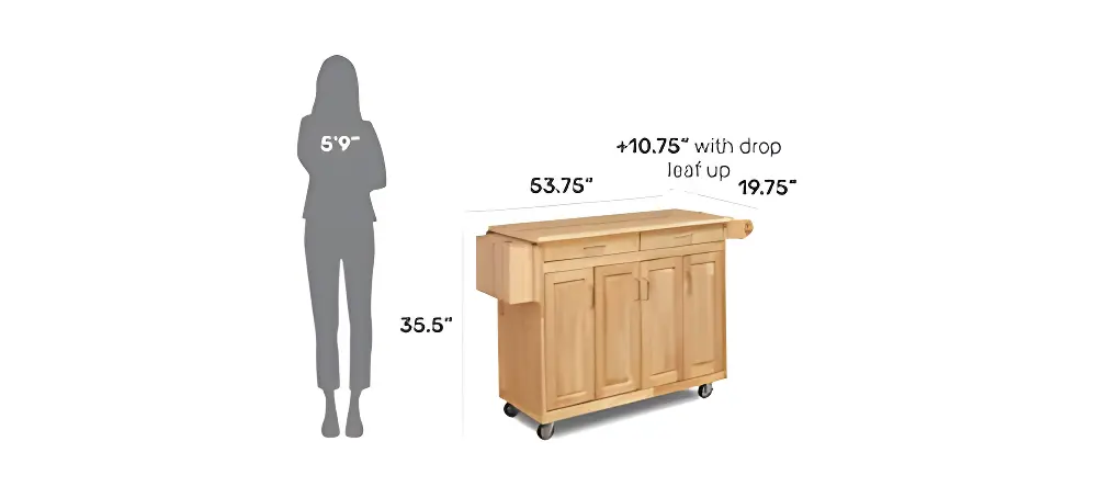 Wood Kitchen Island