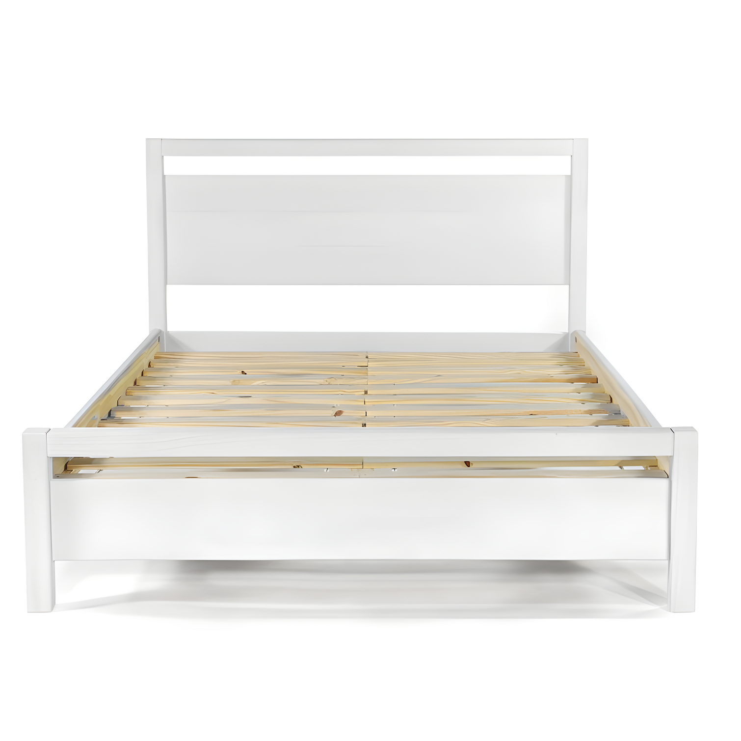 Loft Solid Wood Panel Bed