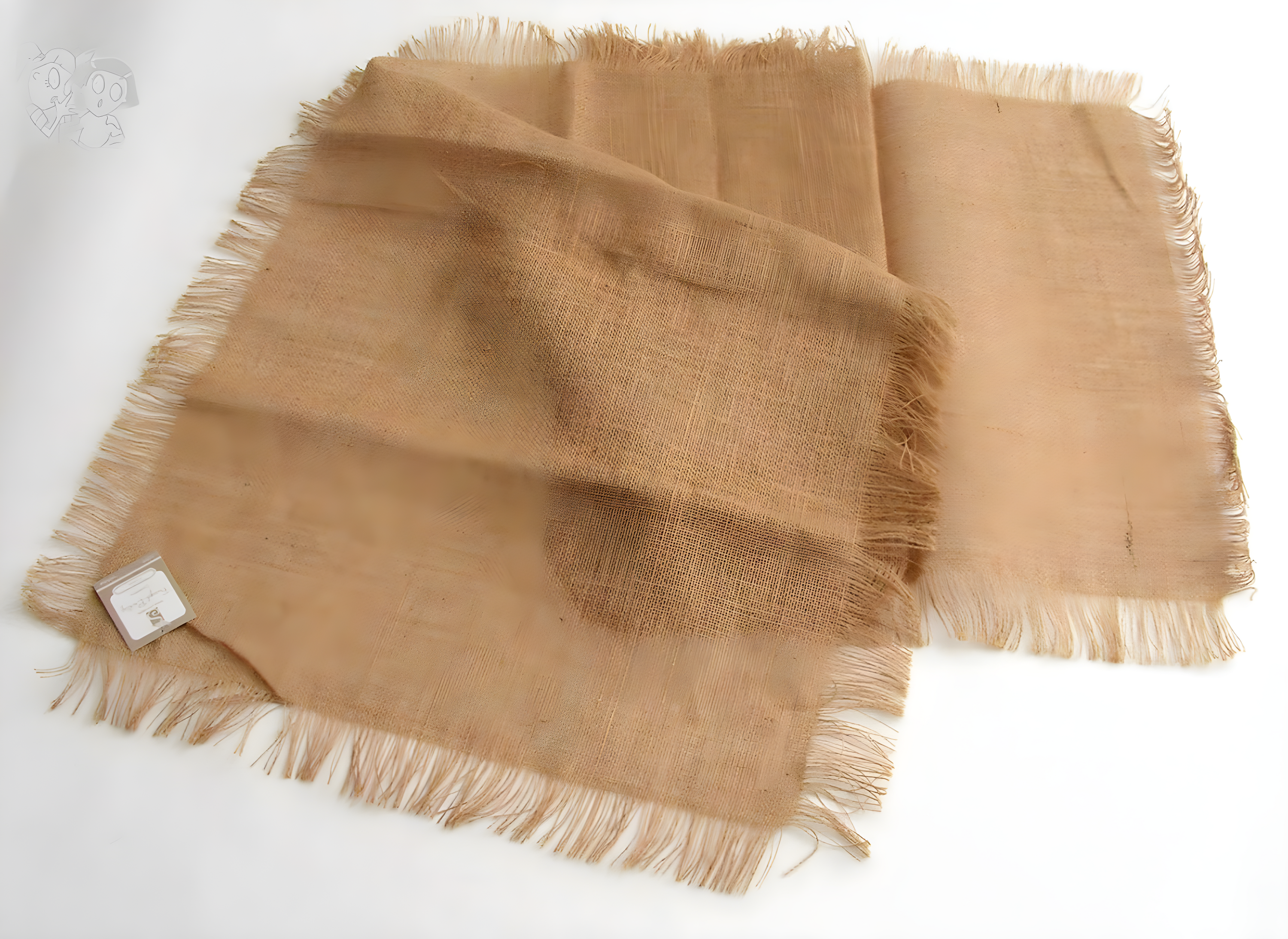 Fringed Jute Runner Natural (20"x70"): Saro Lifestyle, Woven Texture, Playful Edges, Rustic Charm