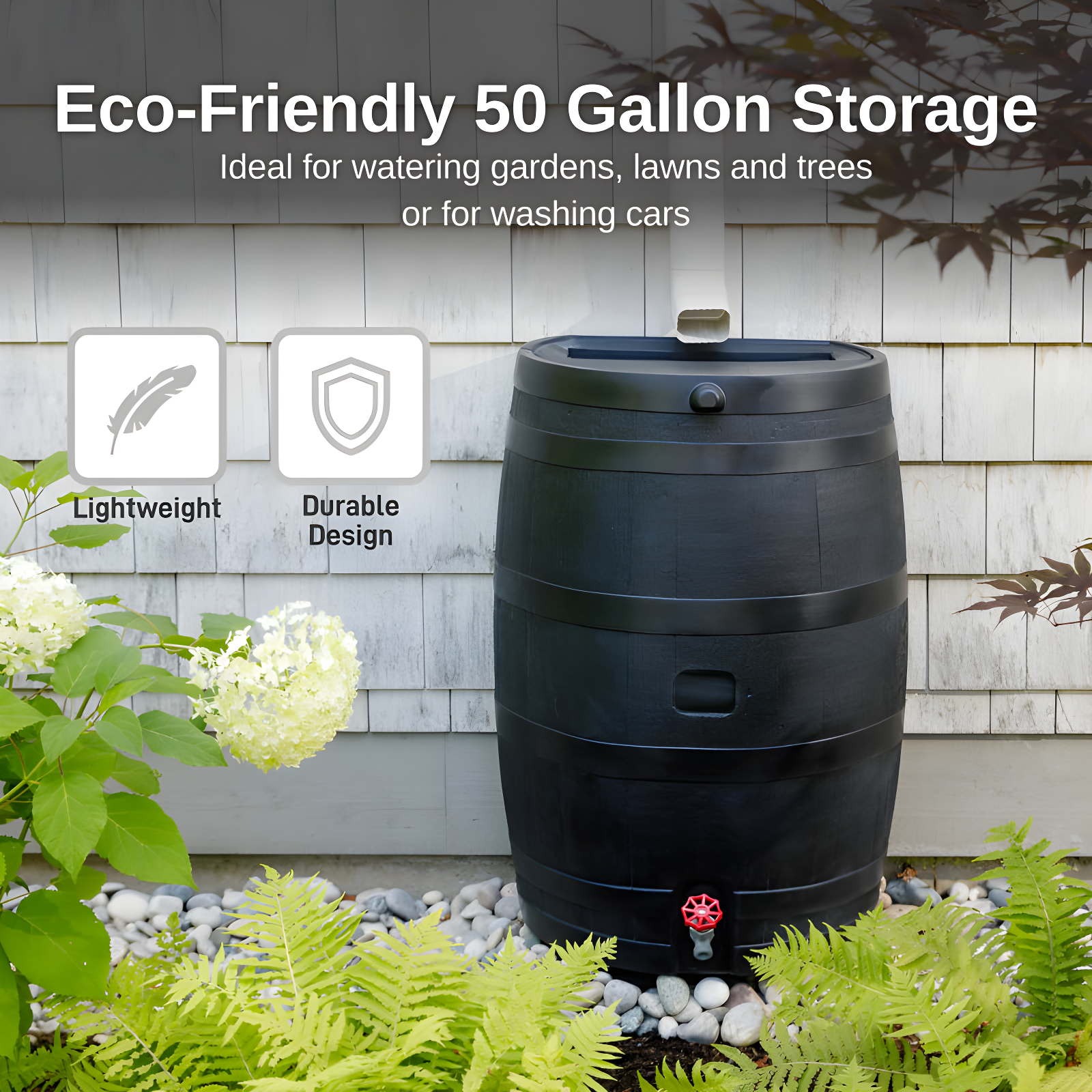 RTS Companies RTS Home Accents 50 Gallon Eco Rain Barrel