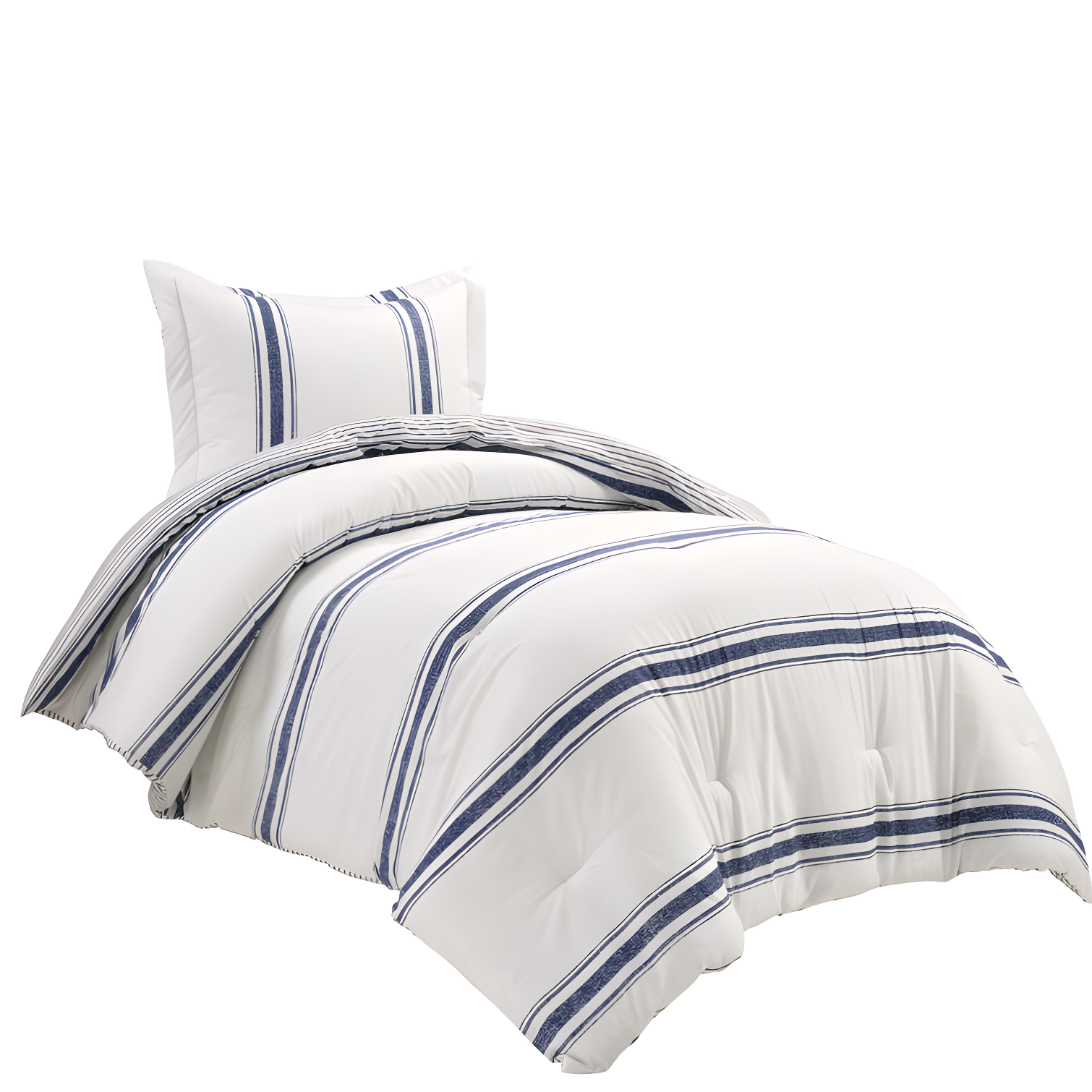 Farmhouse Standard Cotton Reversible Comforter Set