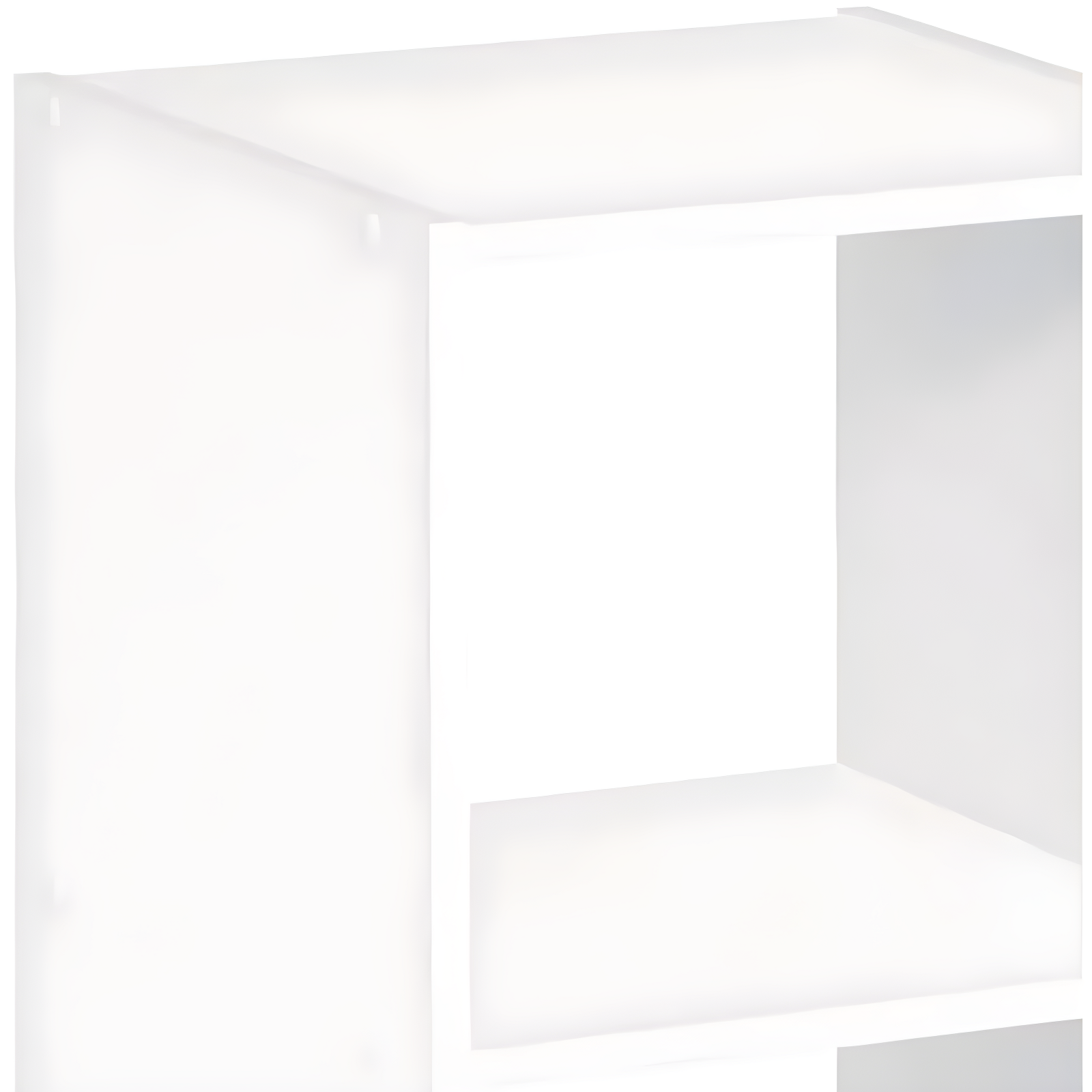 ClosetMaid 4583 Heavy Duty Decorative Bookcase Open Back 8-Cube Storage Organizer in White with Hardware for Closet, Office, or Toys