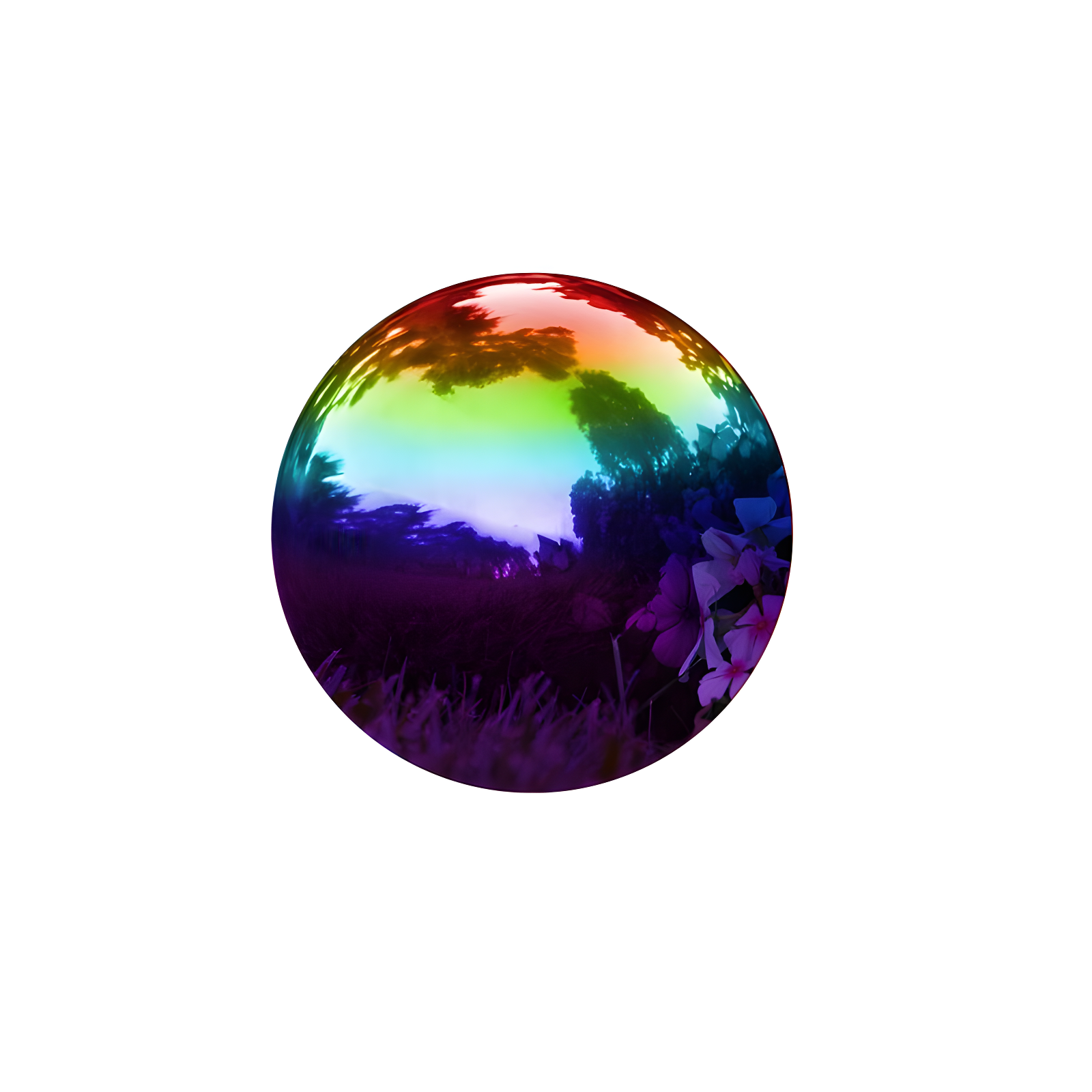 The Holiday Aisle® Champlain Metal Abstract Gazing Ball