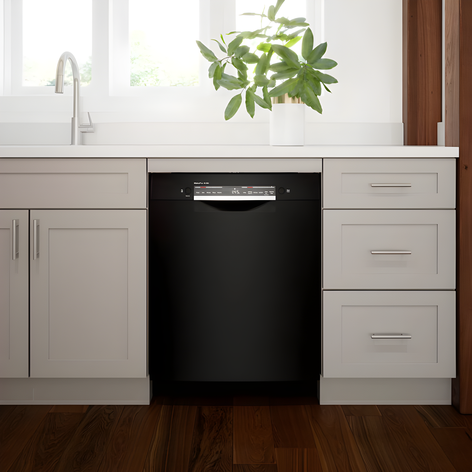 Bosch SGE53C55UC 300 Series 24" ADA Front Control Smart Built-In Dishwasher with Home Connect and 46 Dba