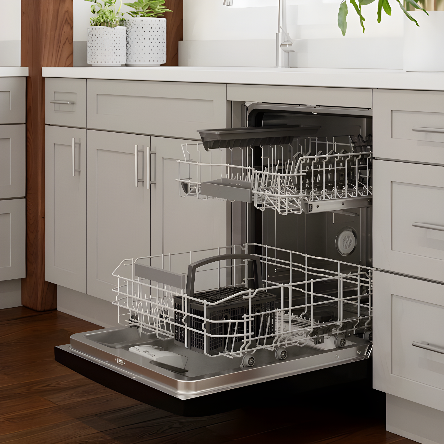 Bosch SGE53C55UC 300 Series 24" ADA Front Control Smart Built-In Dishwasher with Home Connect and 46 Dba