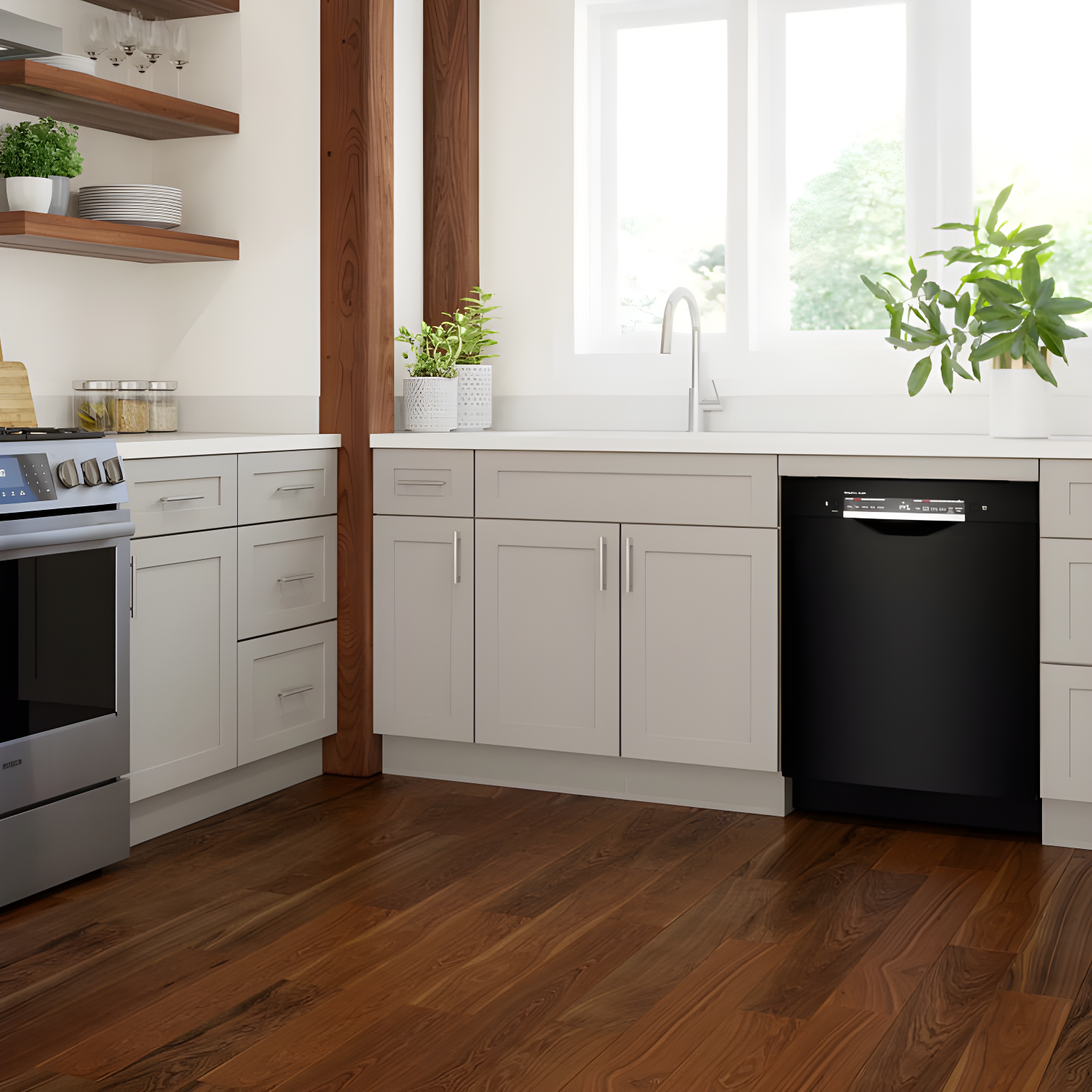 Bosch SGE53C55UC 300 Series 24" ADA Front Control Smart Built-In Dishwasher with Home Connect and 46 Dba