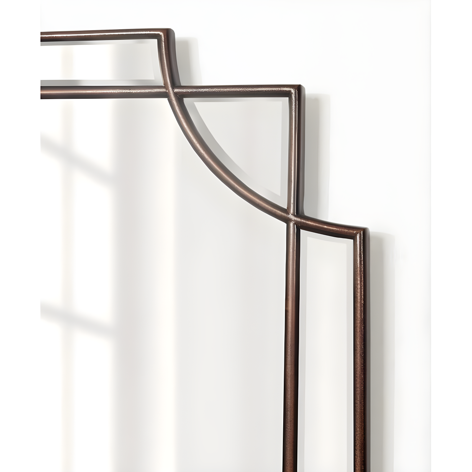 16" x 42" Minuette Decorative Framed Wall Mirror Bronze - Kate & Laurel All Things Decor: Modern Style, No Assembly Required, Wall Mount
