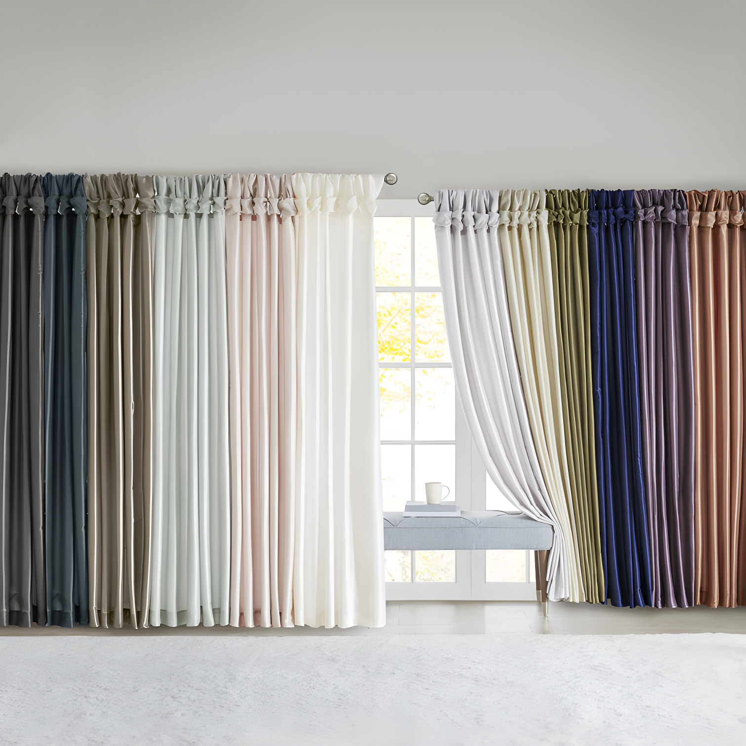 Madison Park Rivau Light-Filtering Single Curtain Panel