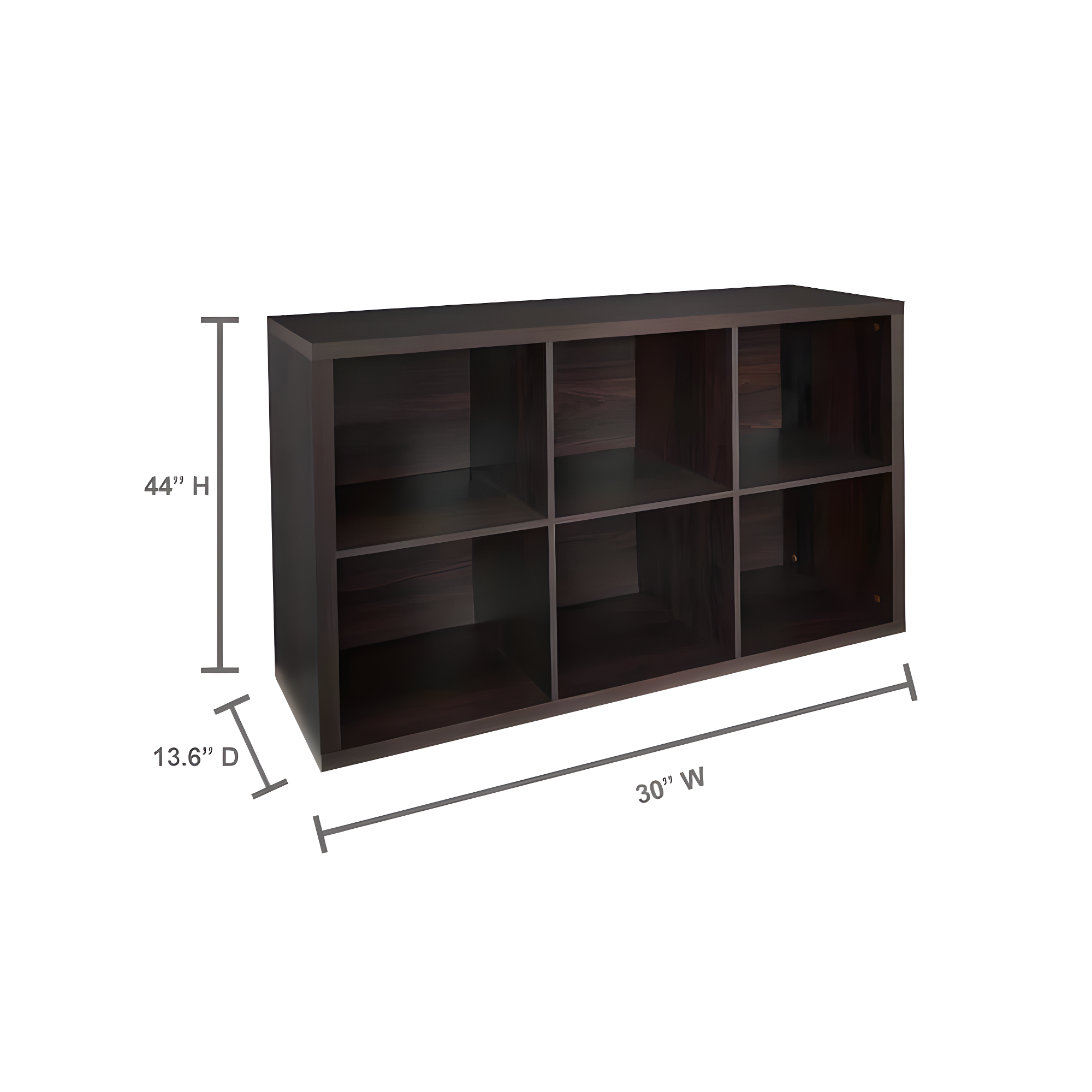 Decorative Storage 30'' H x 43.98'' W Cube Bookcase