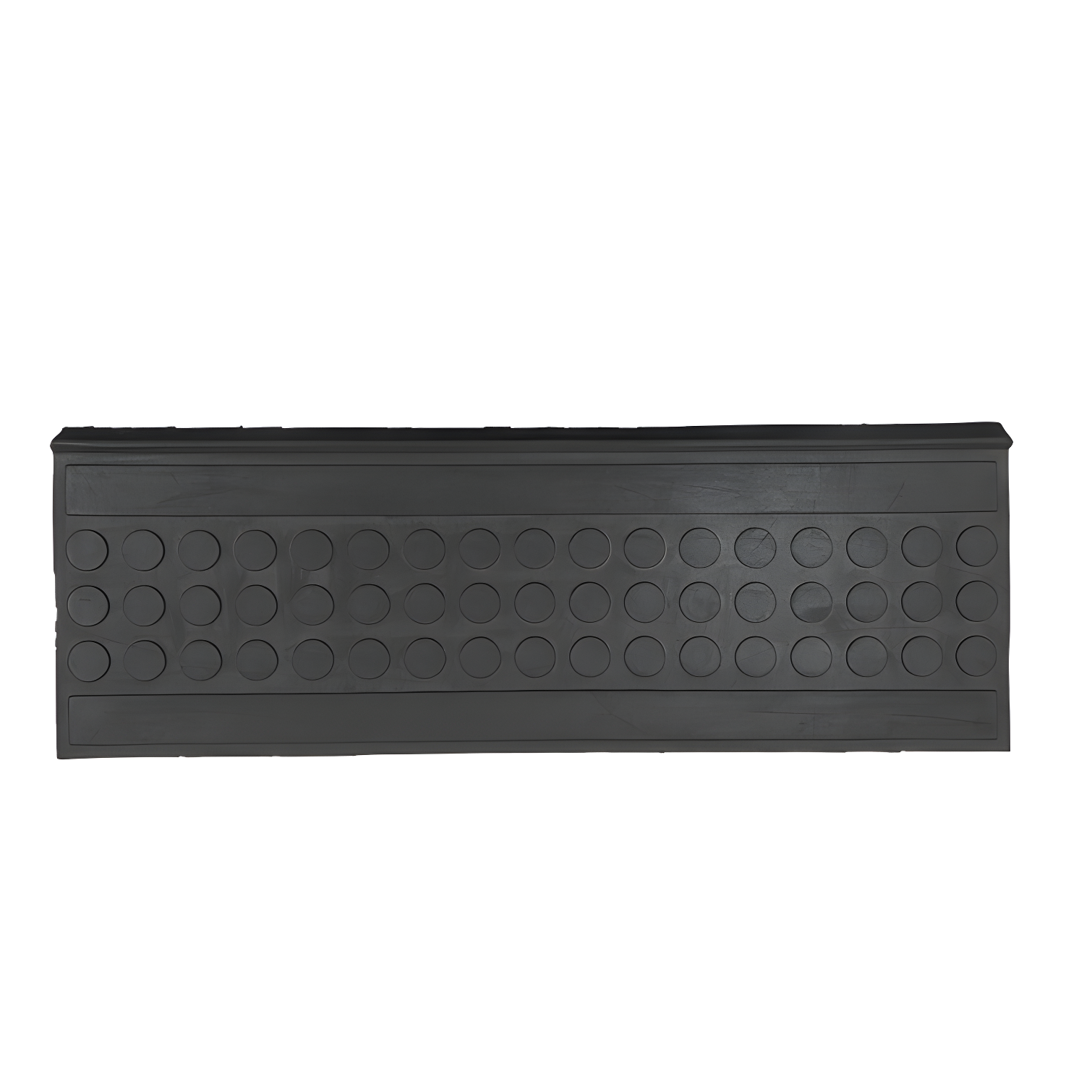 Ottomanson Waterproof, Low Profile Non-Slip Indoor/Outdoor Black Rubber Stair Treads, 10 in. x 25.5 in. & Reviews | Wayfair
