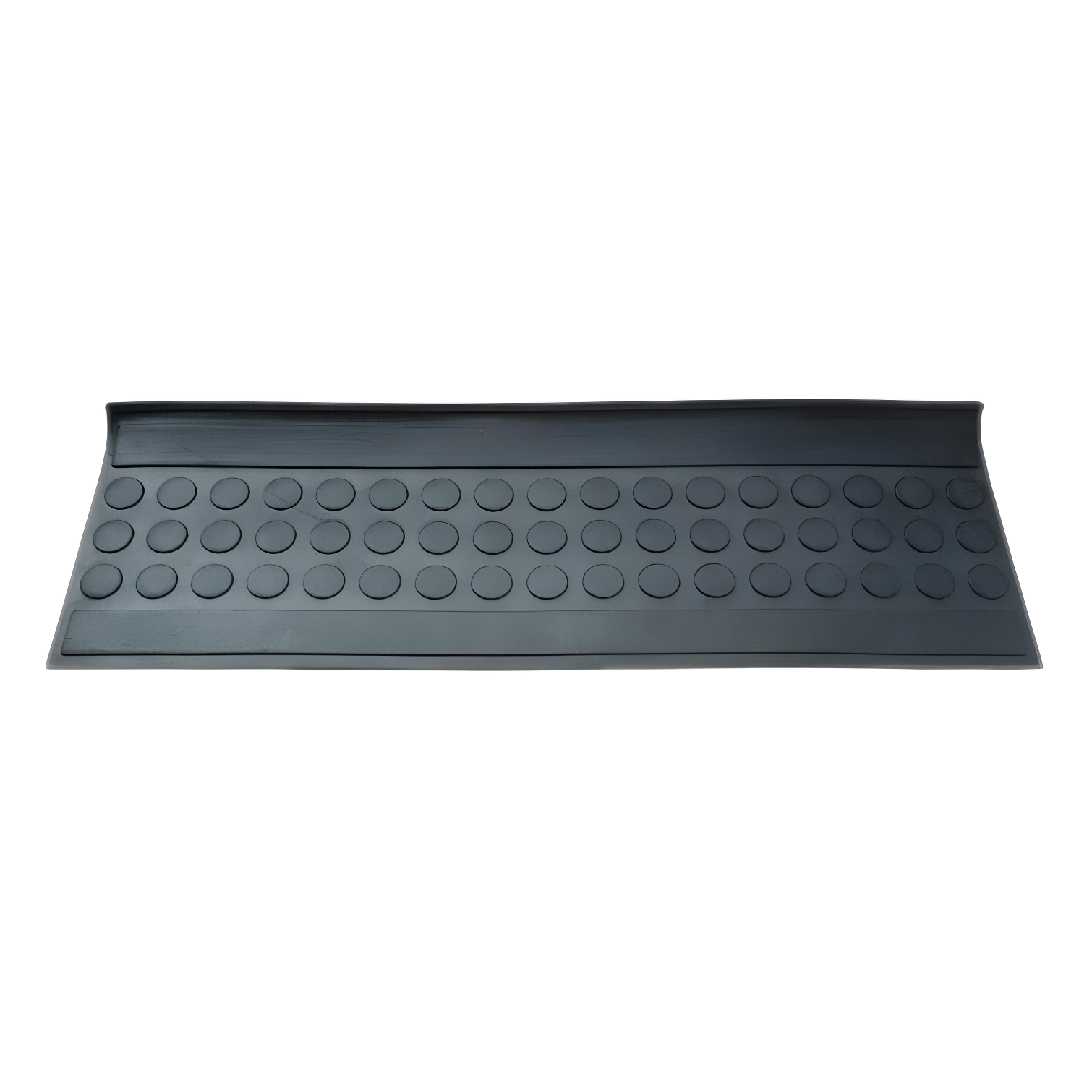 Ottomanson Waterproof, Low Profile Non-Slip Indoor/Outdoor Black Rubber Stair Treads, 10 in. x 25.5 in. & Reviews | Wayfair
