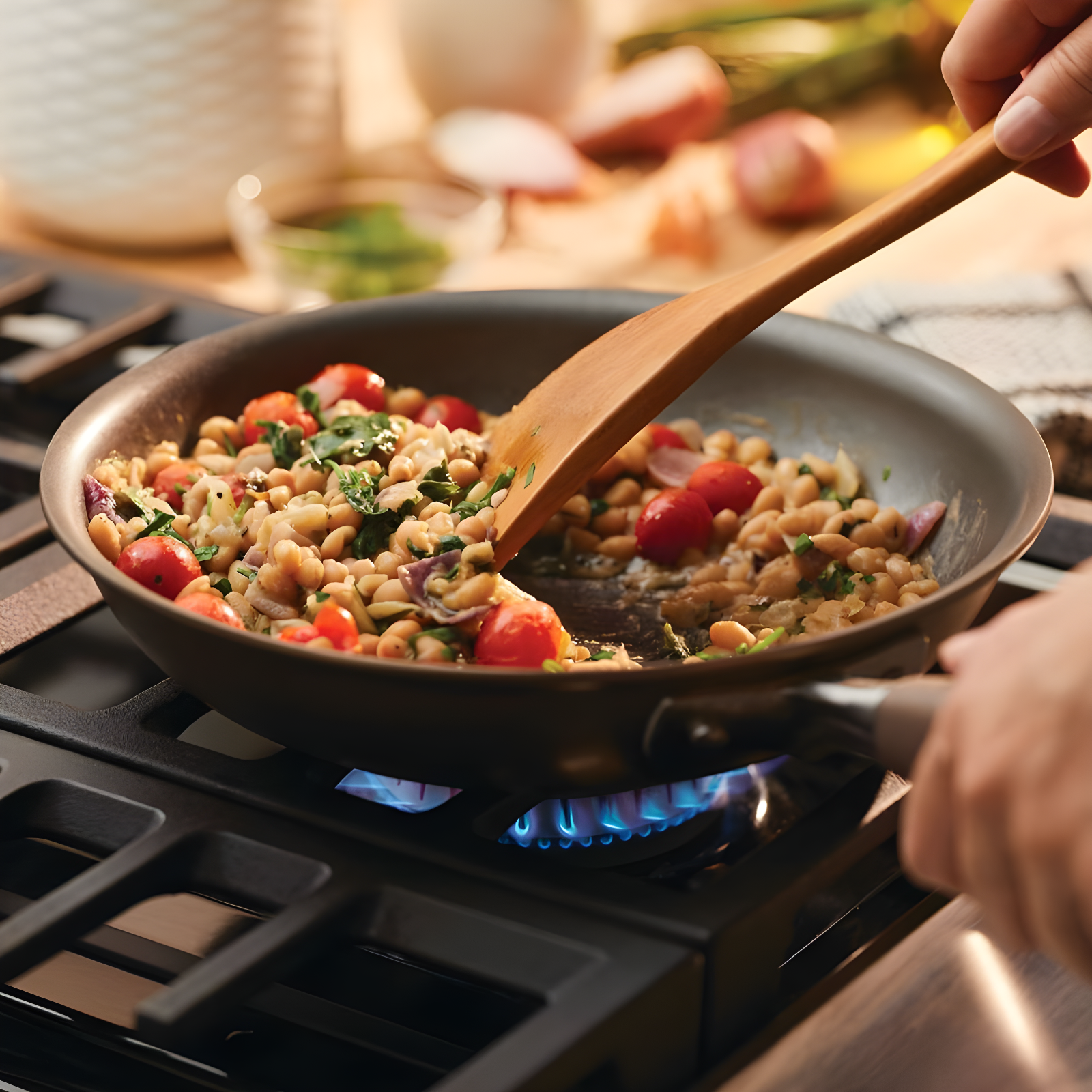 Anolon Anolon Advanced Home Hard Anodized Nonstick Saucepan With Lid, 2 Quart, Bronze