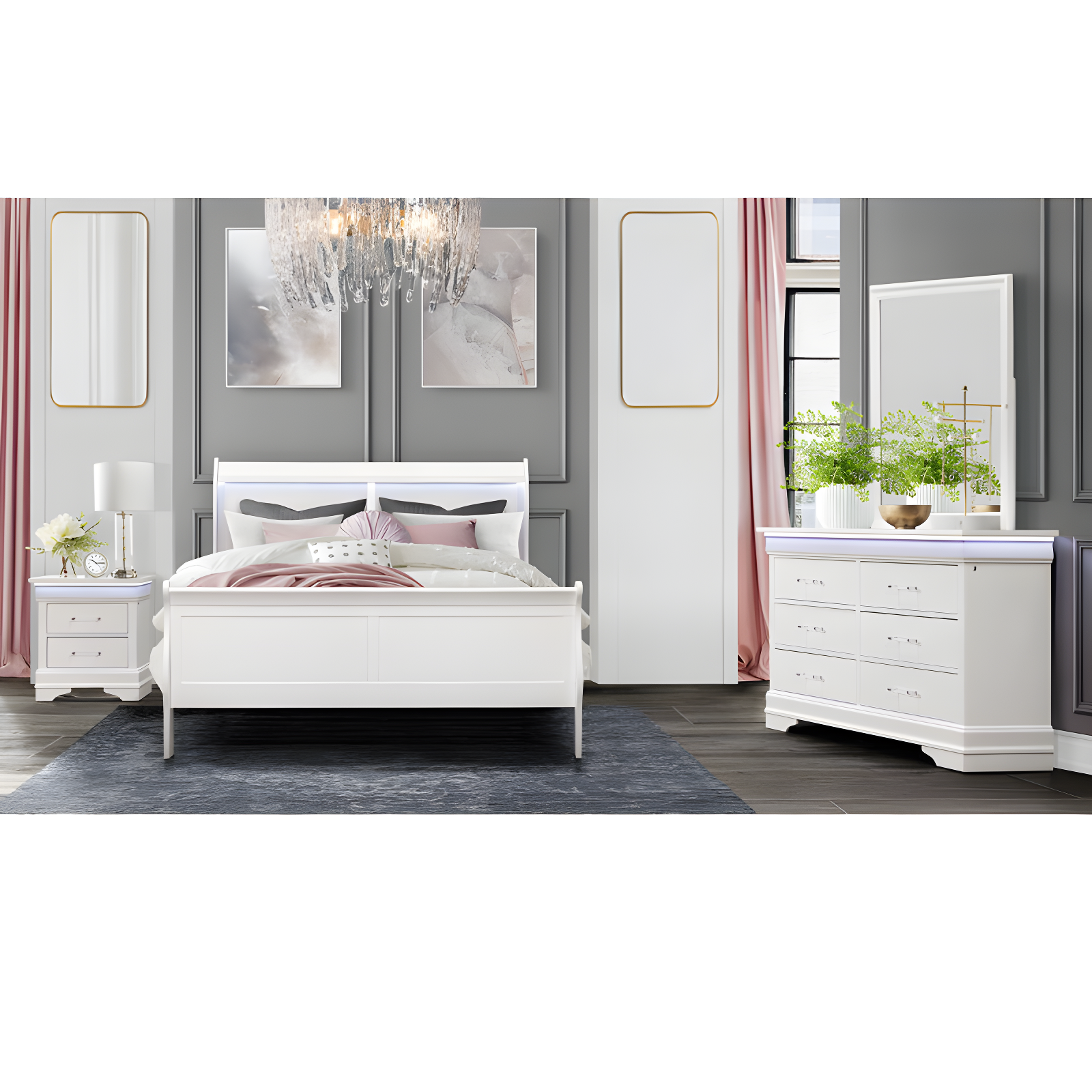Global Furniture USA Flat Dresser Mirror