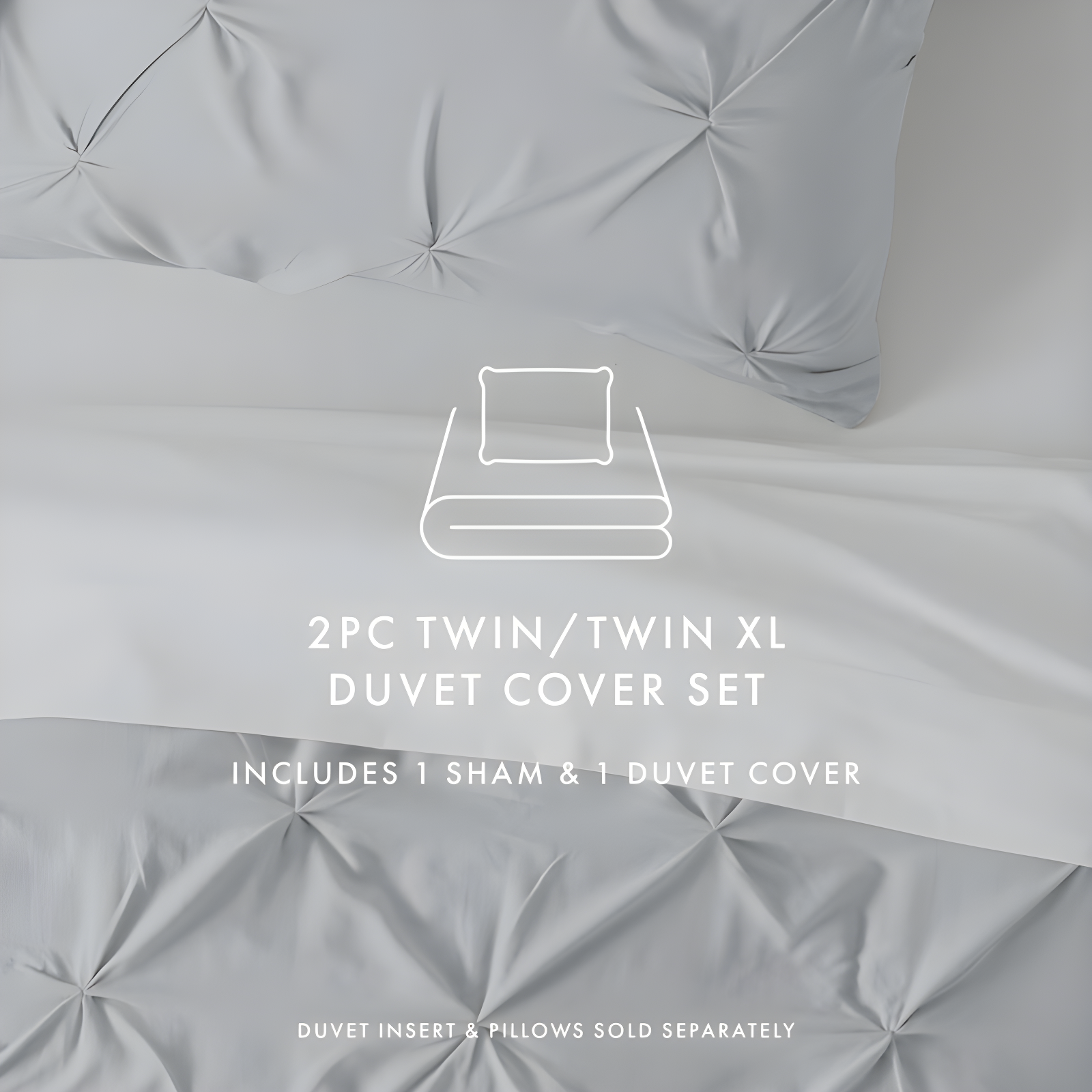Becky Cameron Pinch Pleat Textured Duvet Cover Set