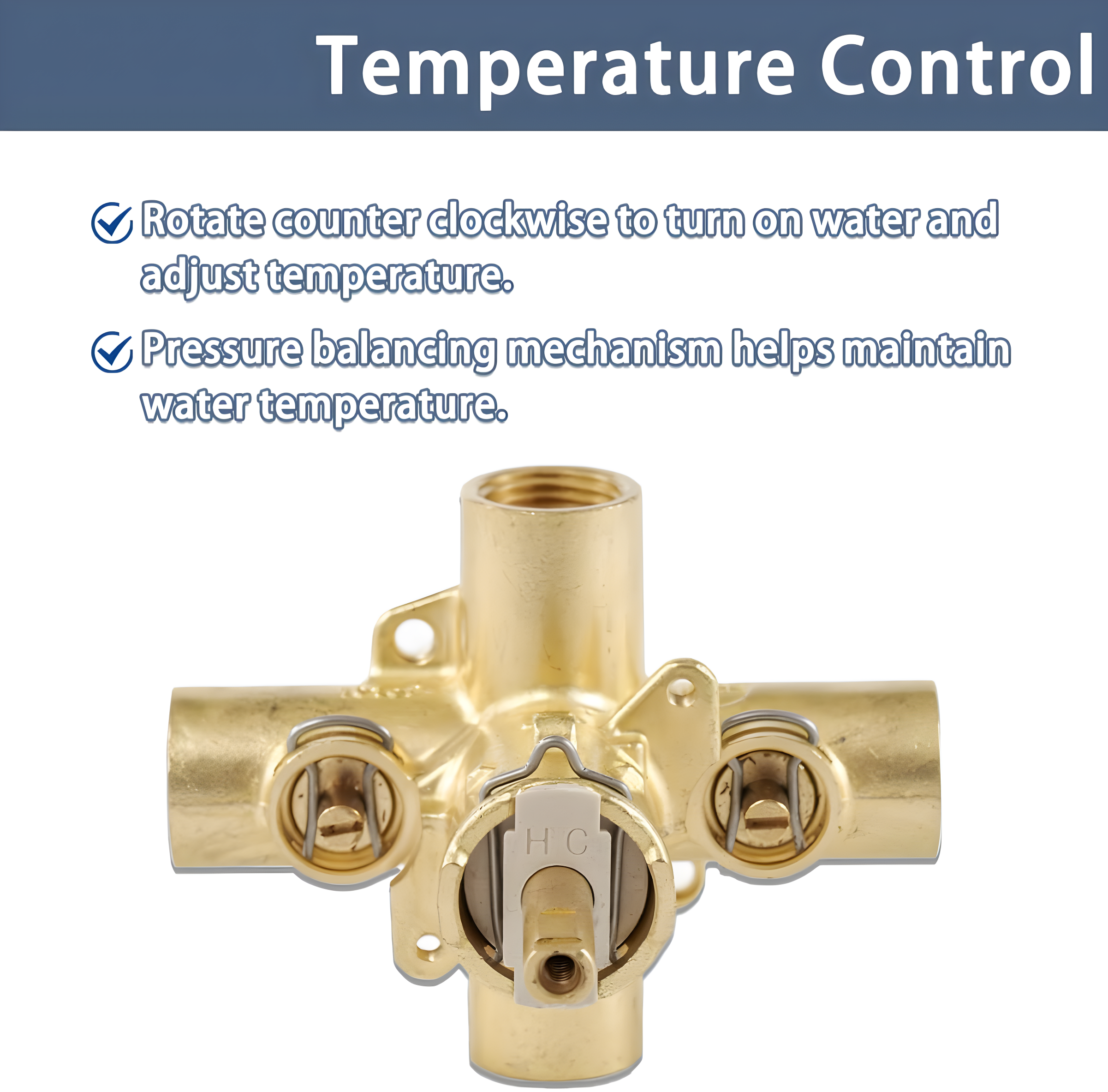 M-Pact Posi-Temp IPS Connection Pressure Balancing Valve