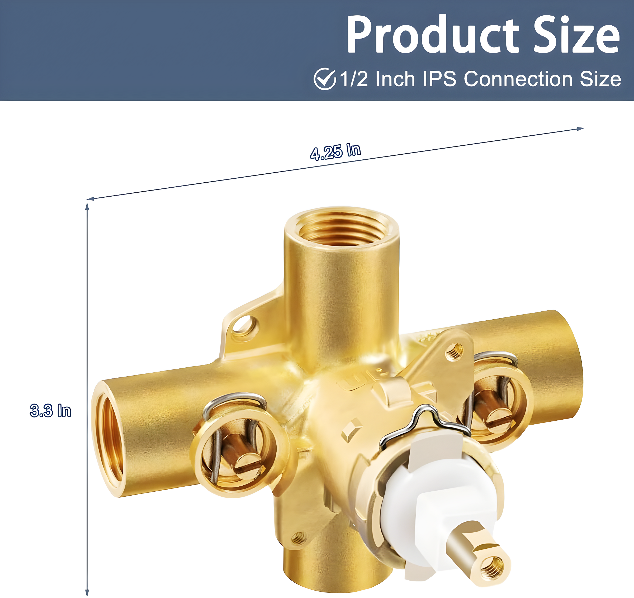 M-Pact Posi-Temp IPS Connection Pressure Balancing Valve