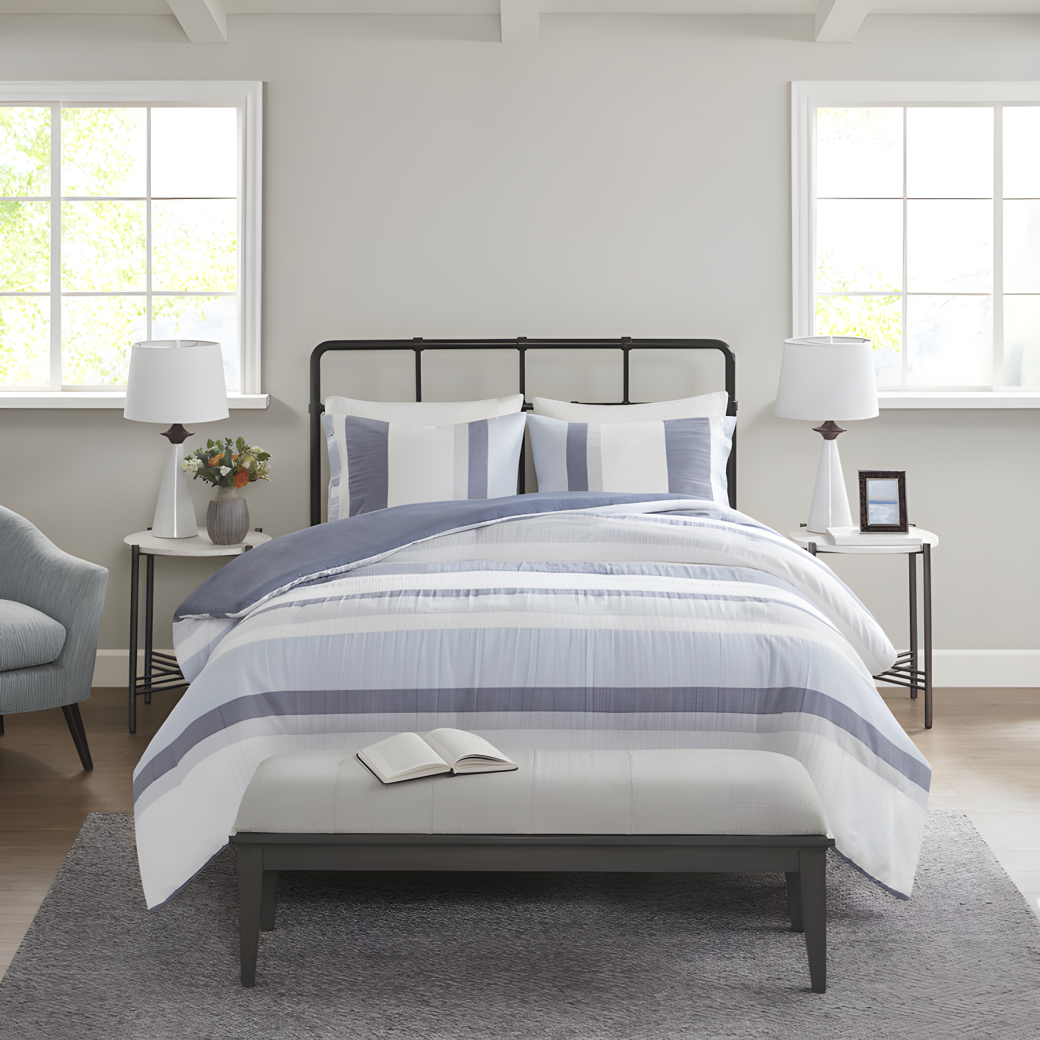 Madison Park Allegany 5 Piece Jacquard Comforter Set
