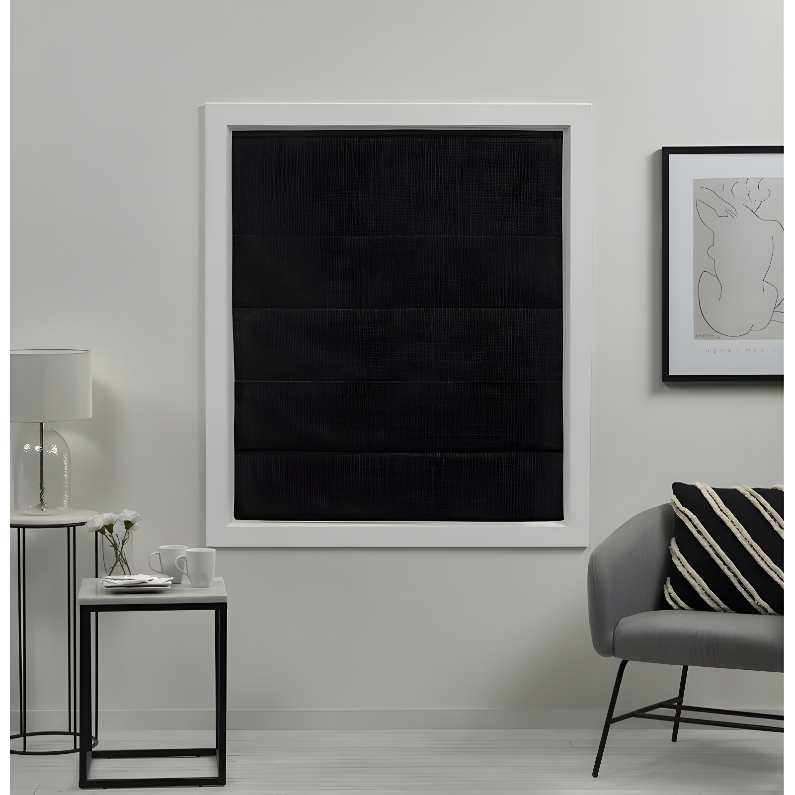 Amalgamated Textiles Exclusive Home Acadia 100% Blackout Roman Shade
