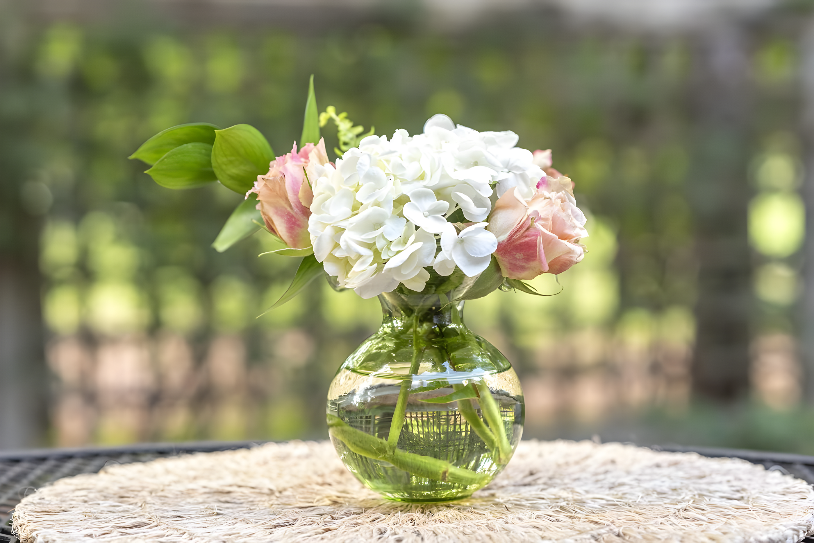 VIETRI Hibiscus Handmade Glass Table Vase