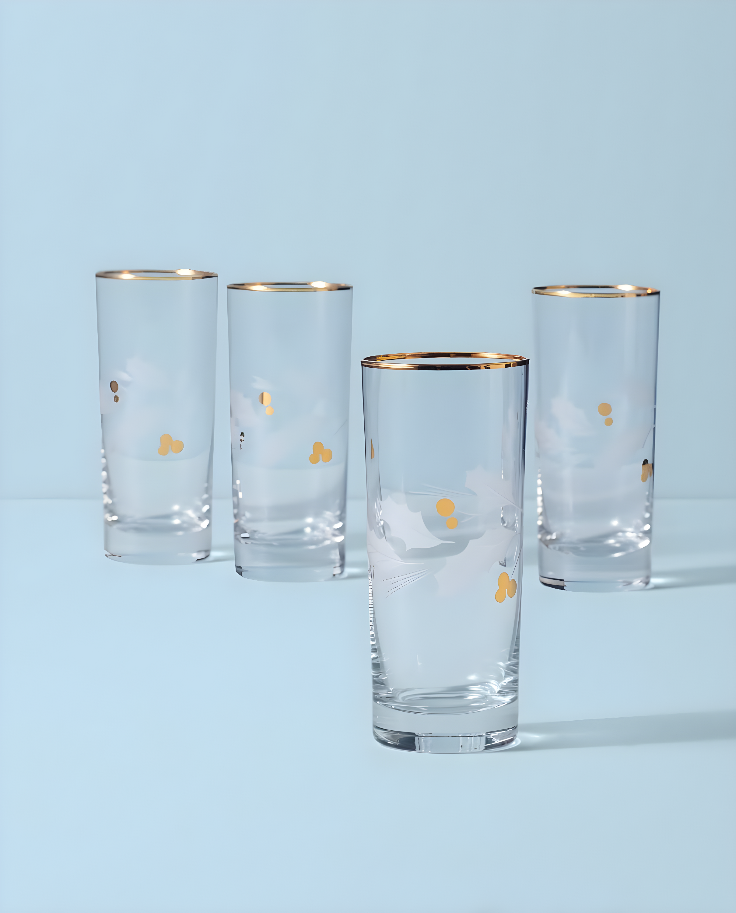 Lenox Holiday Gold 4-Piece Glassware Set