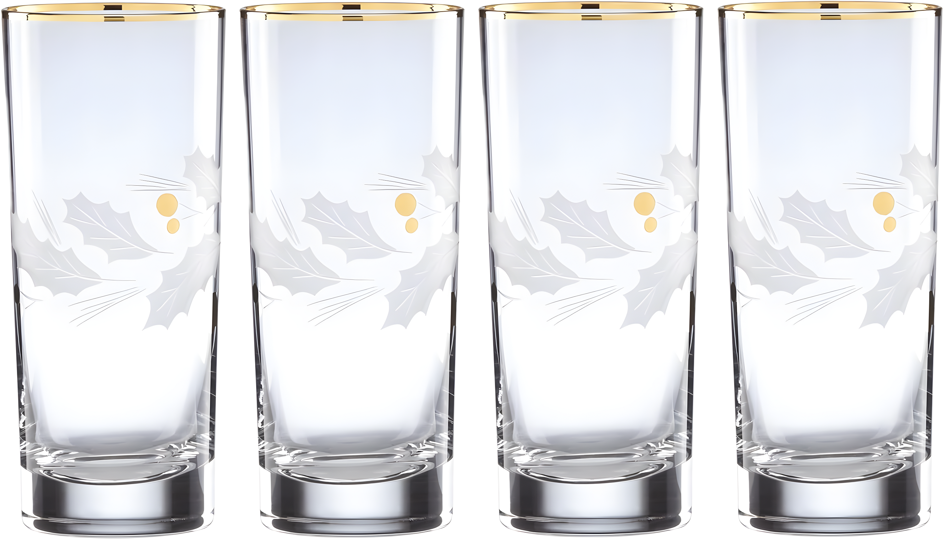 Lenox Holiday Gold 4-Piece Glassware Set