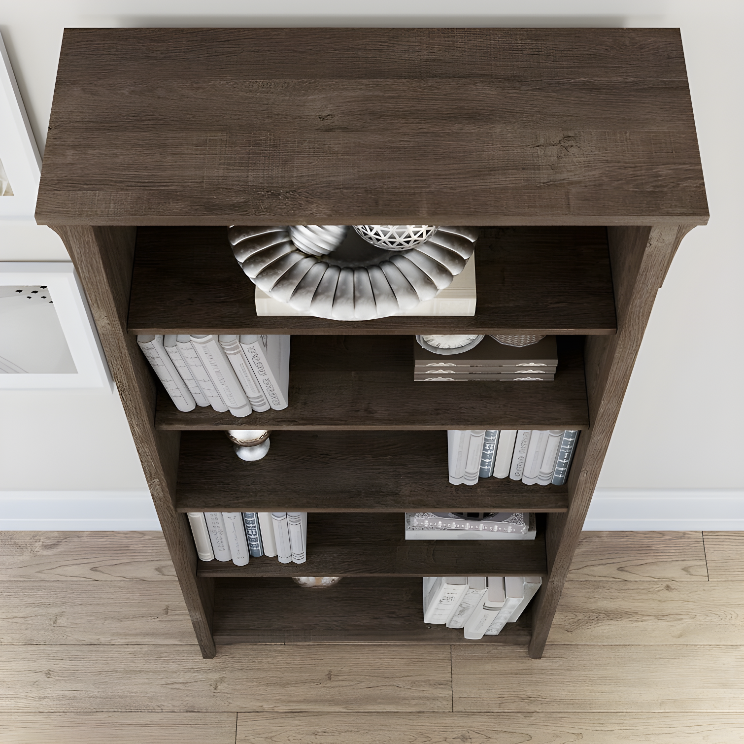 Khadesha 5 Shelf 63" Standard Bookcase