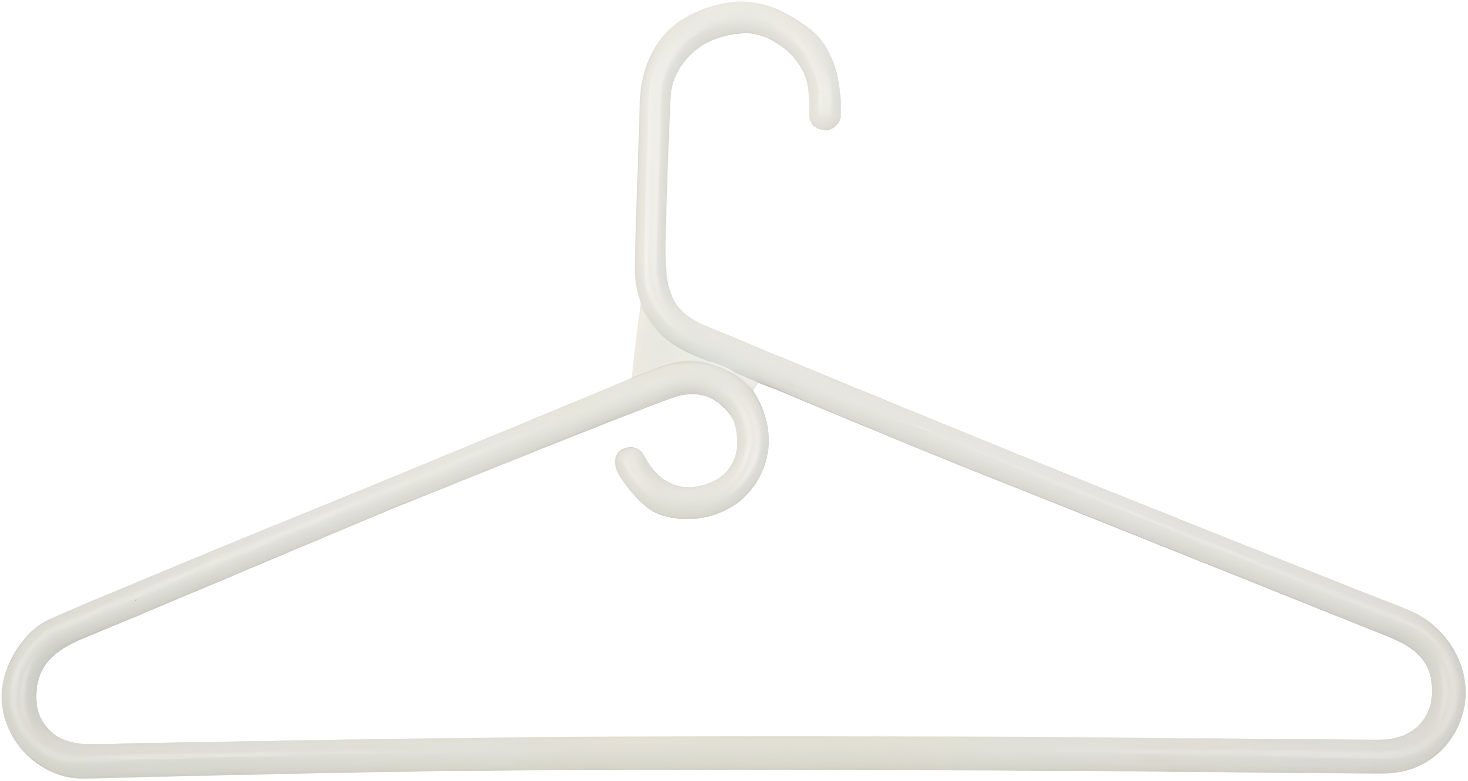 Honey-Can-Do Plastic Heavy Duty Suit Hangers, White, 18 Pack