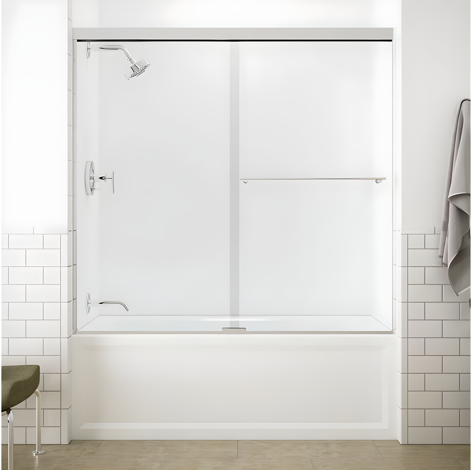Archer® 60" x 32" Acrylic Alcove Soaking Bathtub with Comfort Depth