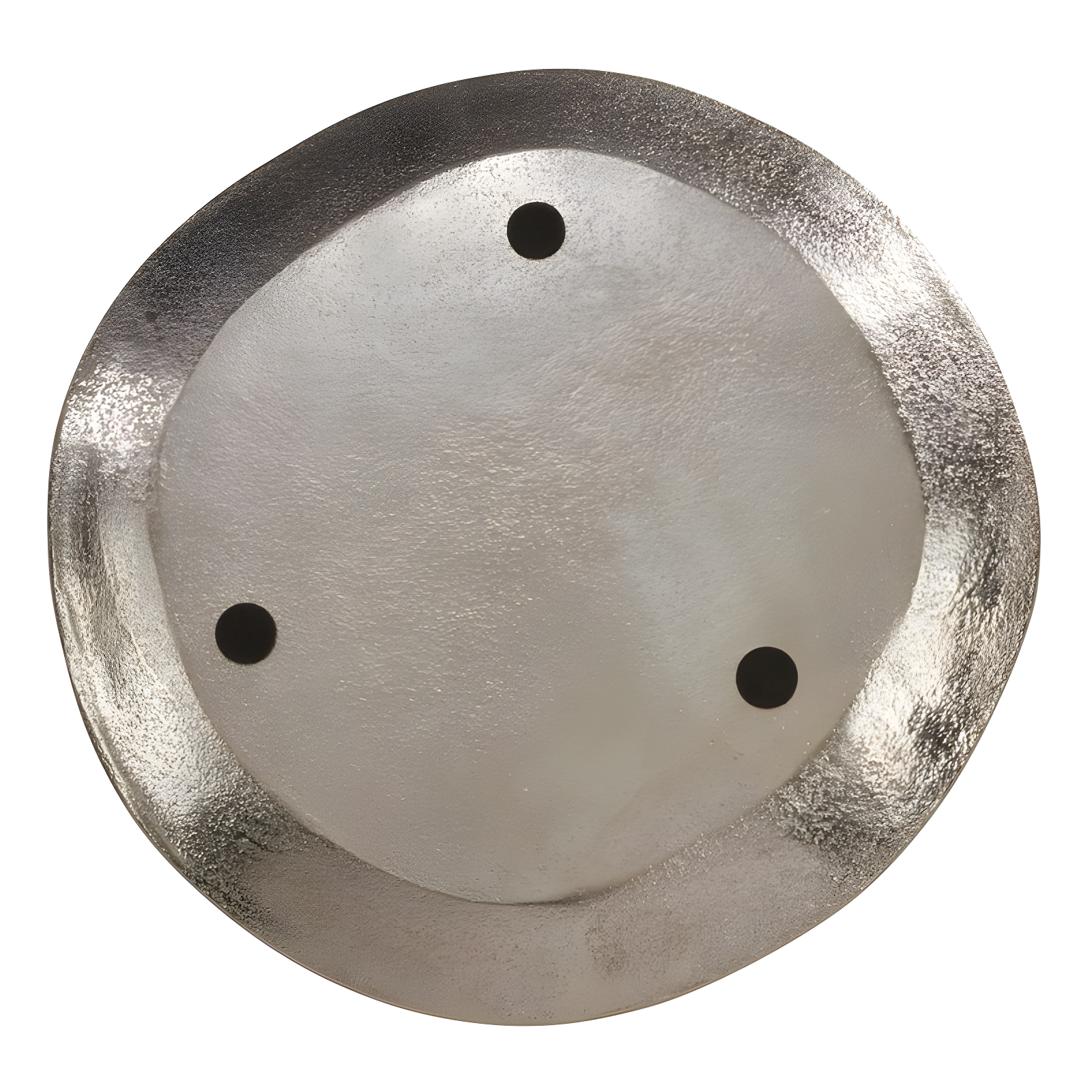 Saro Lifestyle Brushed Aluminum Charger (Set of 4), Silver, 13" Round