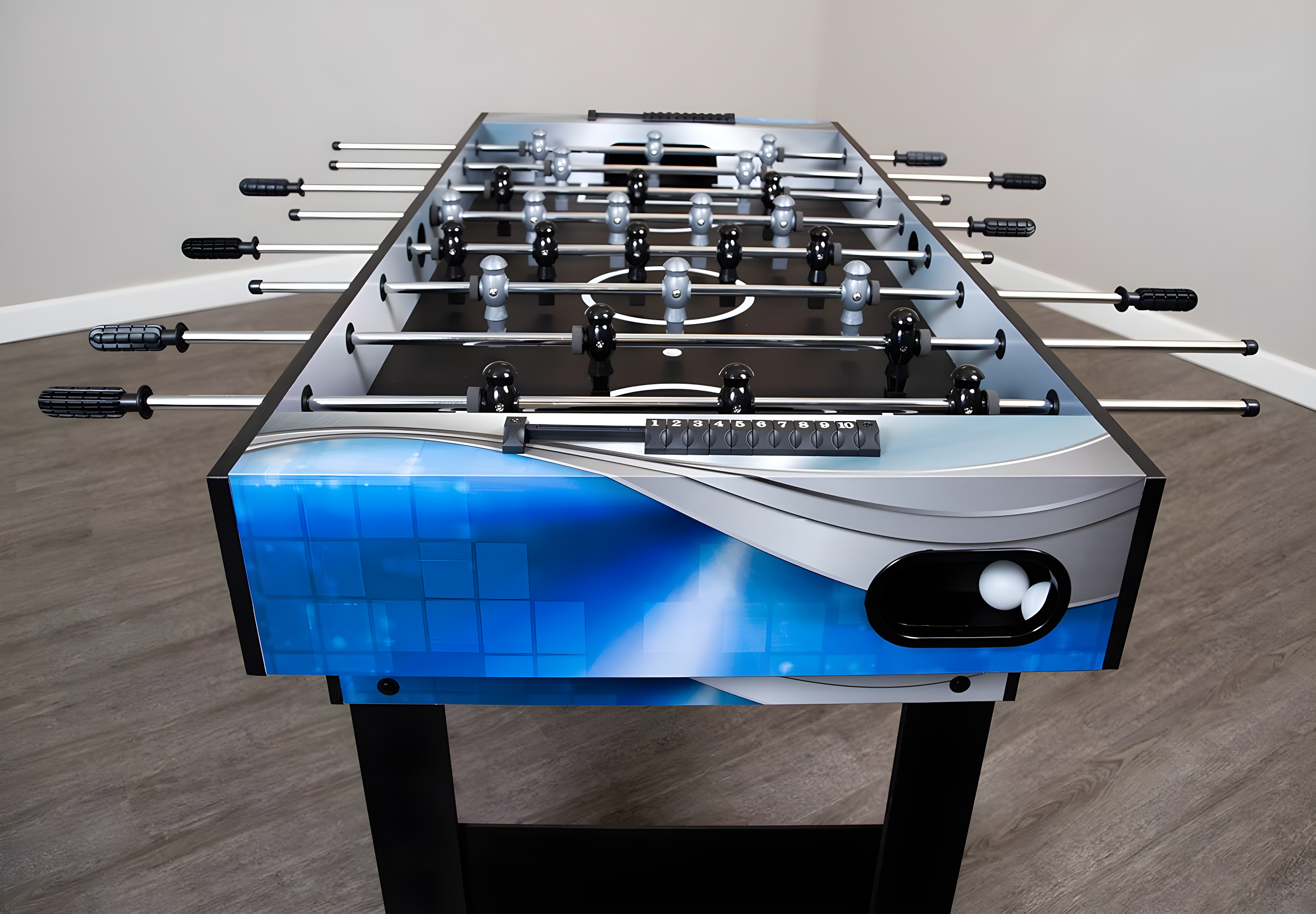 Hathaway Matrix 7-in-1 Multi-Game Table with Foosball, Pool, Tennis, 54-in