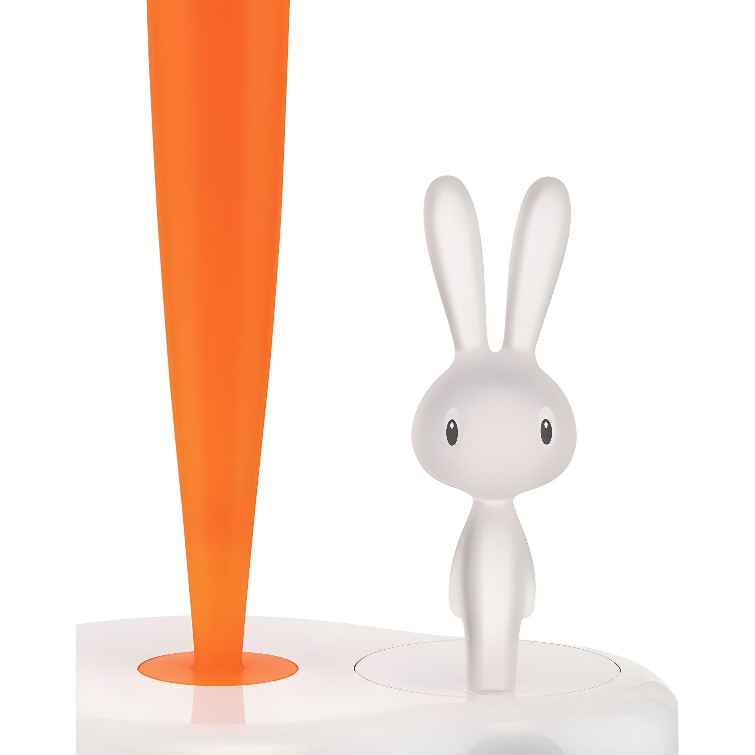 Alessi | Bunny & Carrot ASG42/H R - Design Kitchen Roll Holder, Thermoplastic Resin, White