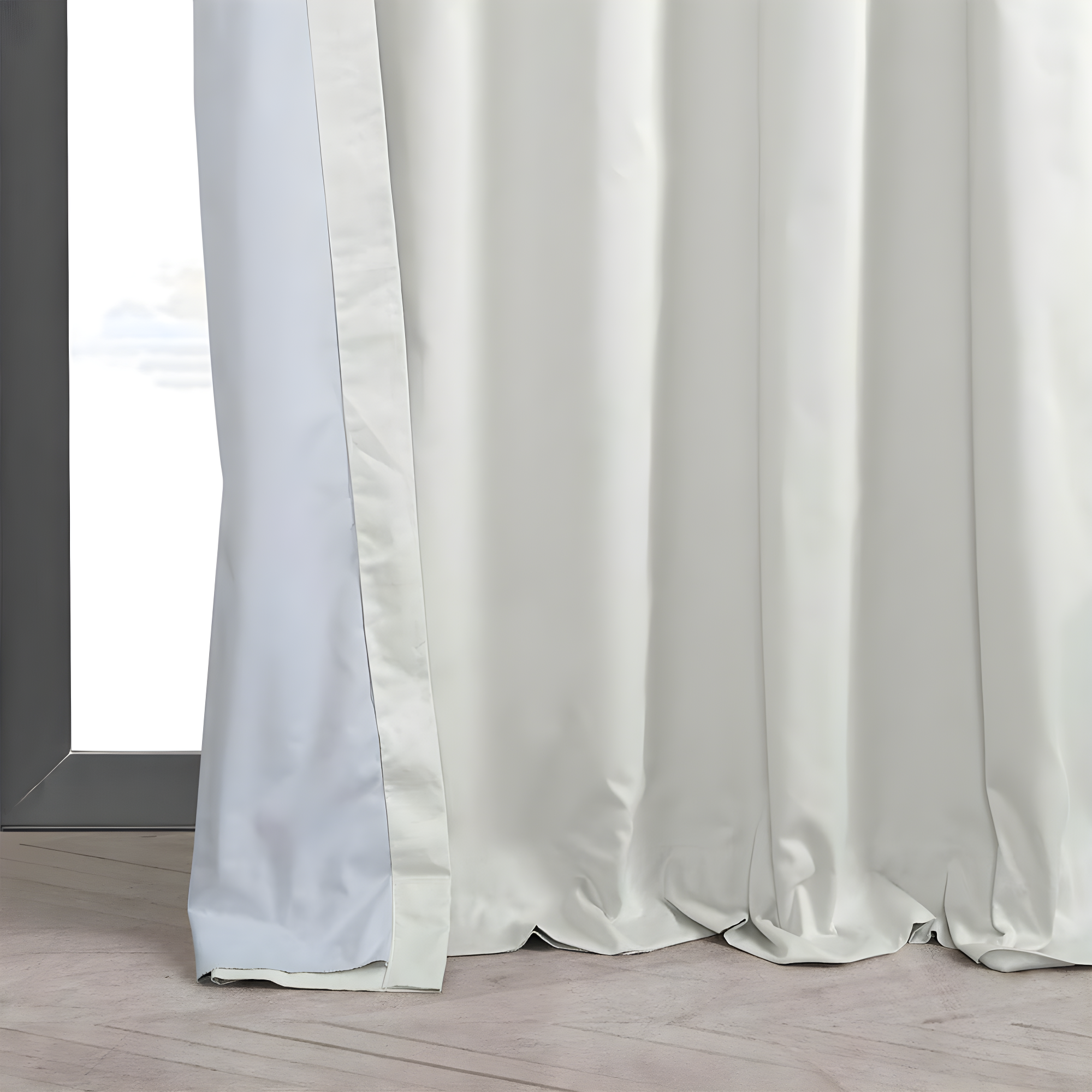 Fresh Popcorn Solid Cotton Blackout Curtain (1 Panel), Fresh Popcorn, 50W X 96L