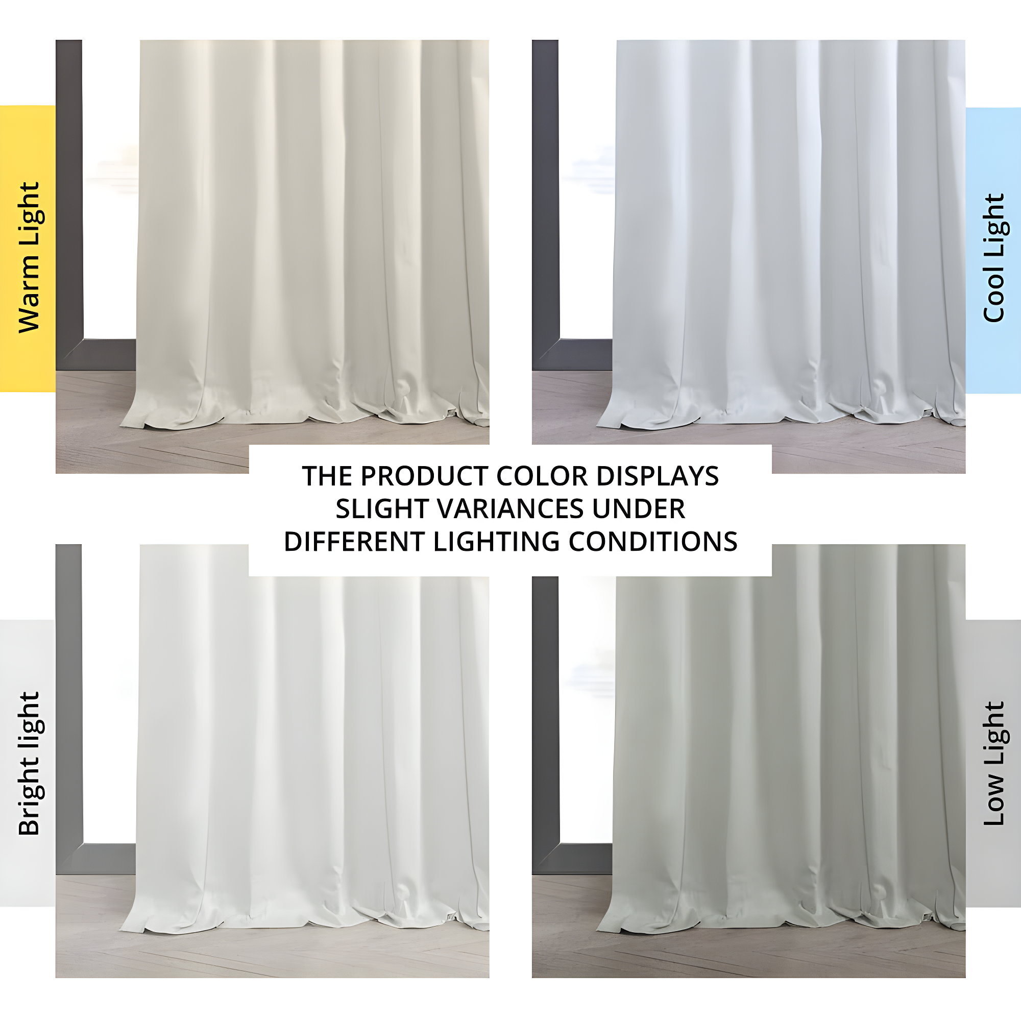 Fresh Popcorn Solid Cotton Blackout Curtain (1 Panel), Fresh Popcorn, 50W X 96L
